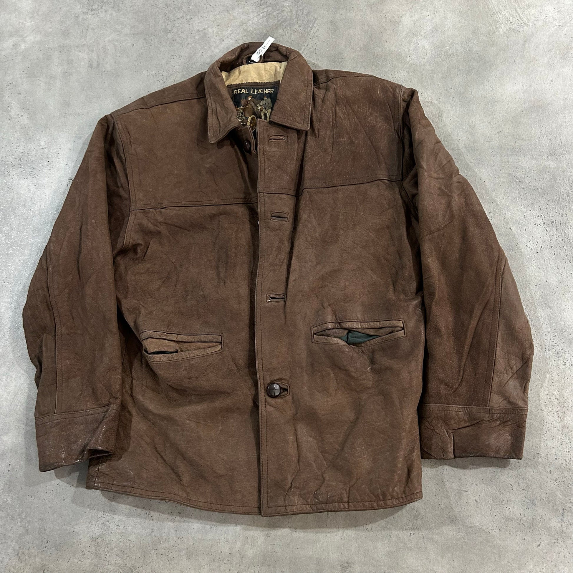 Vintage 70s-90s Germany Retro Mid-Length Leather Jackets