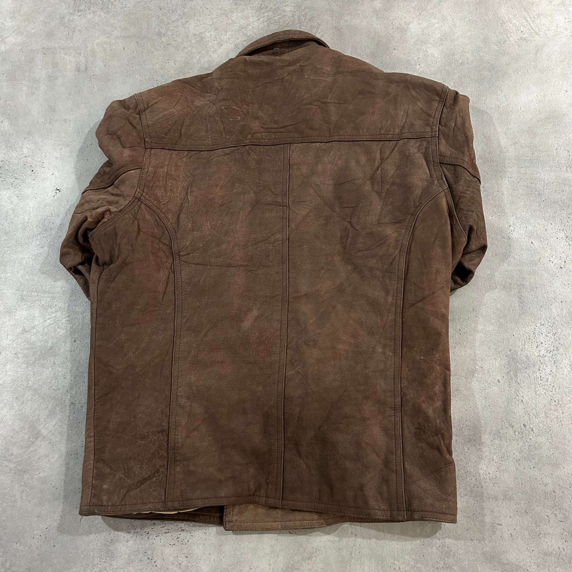 Vintage 70s-90s Germany Retro Mid-Length Leather Jackets