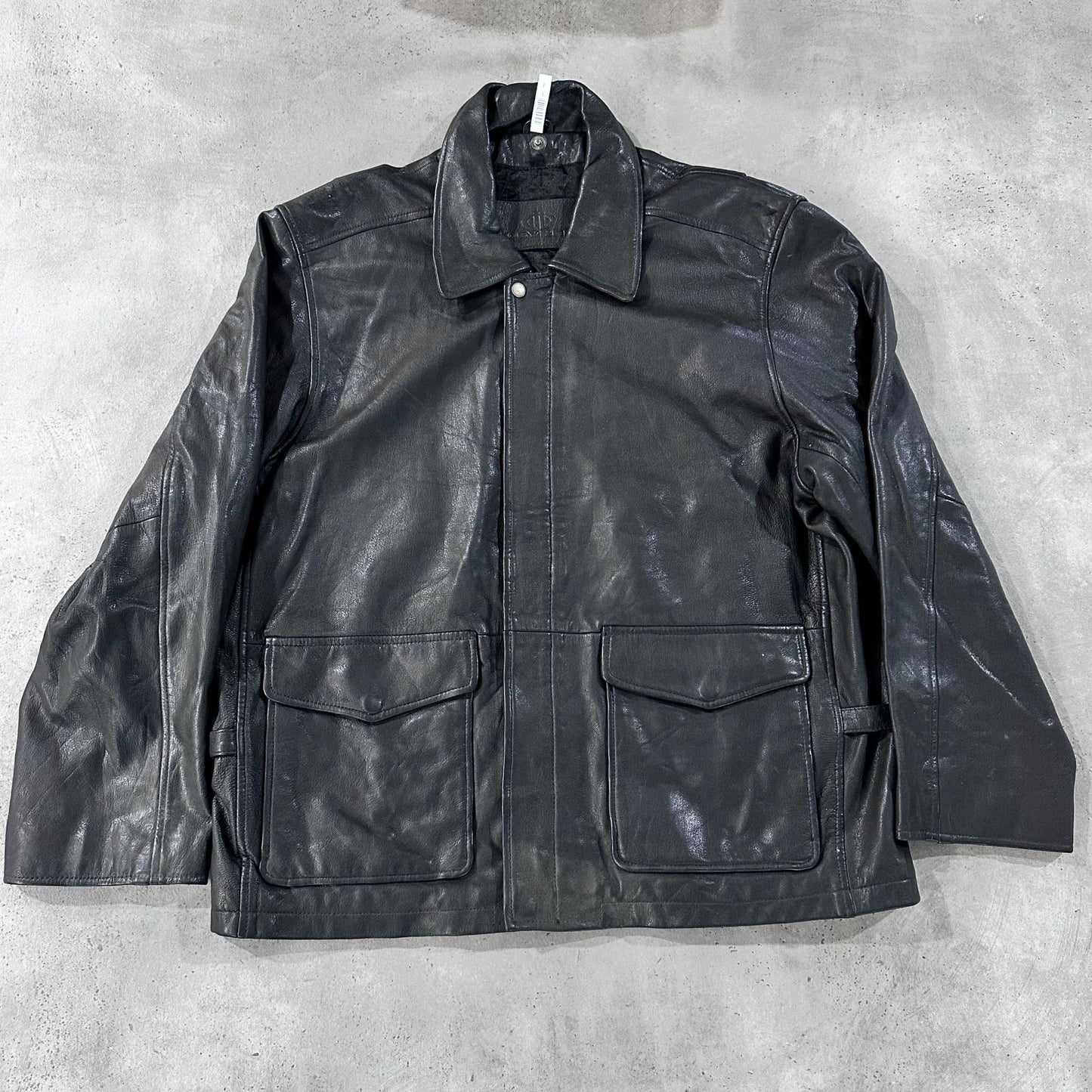 Vintage Retro Mid-Length Leather Jackets