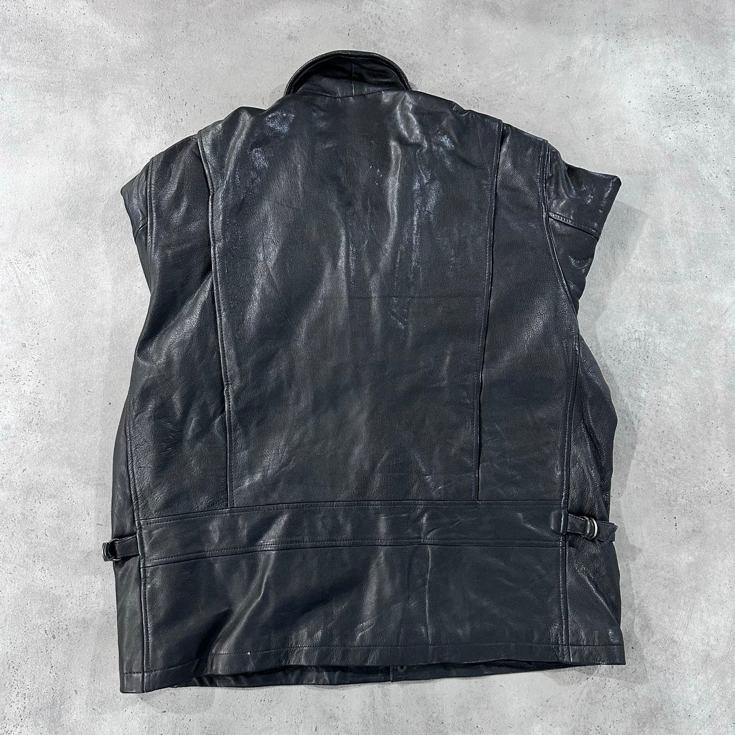 Vintage Retro Mid-Length Leather Jackets
