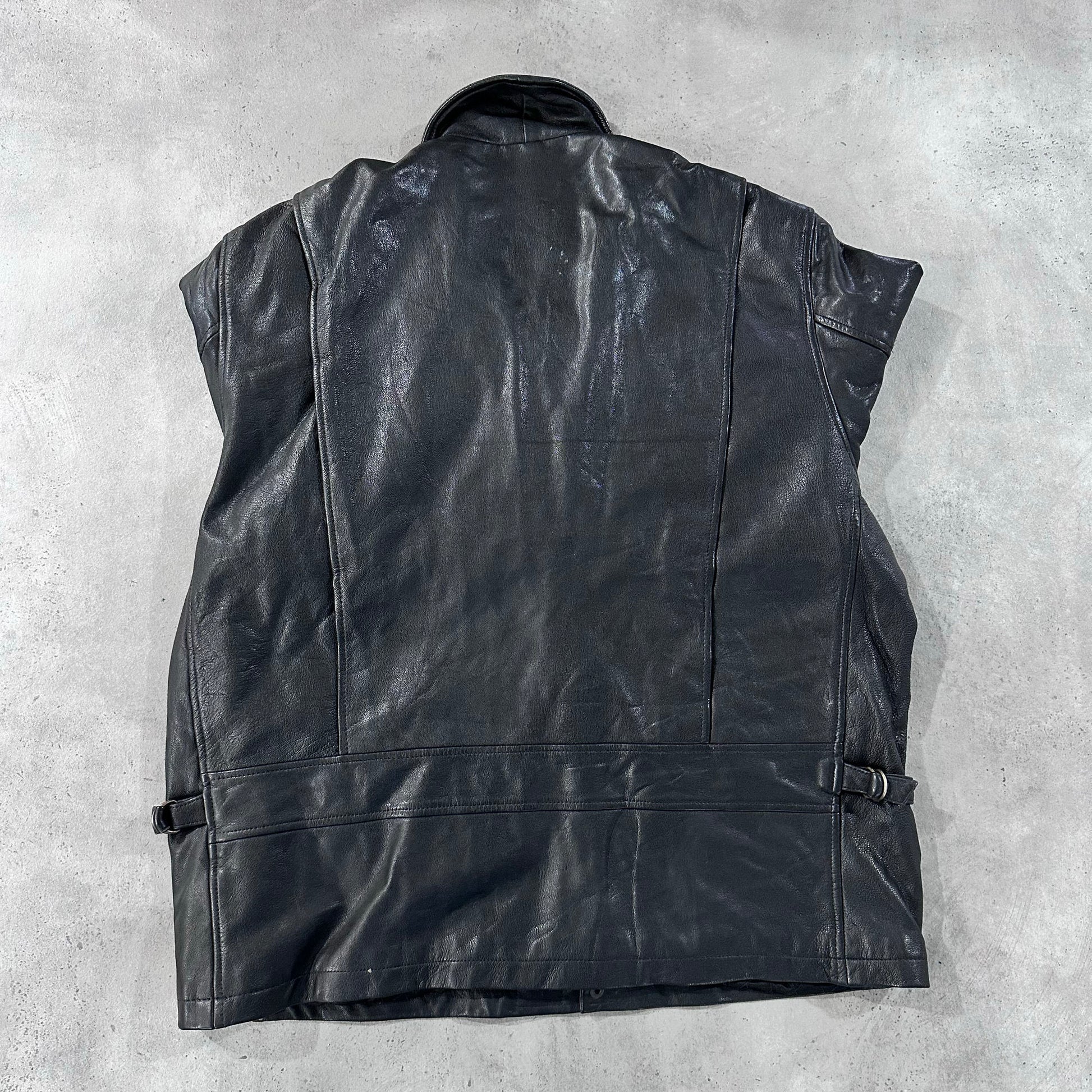 Vintage Retro Mid-Length Leather Jackets