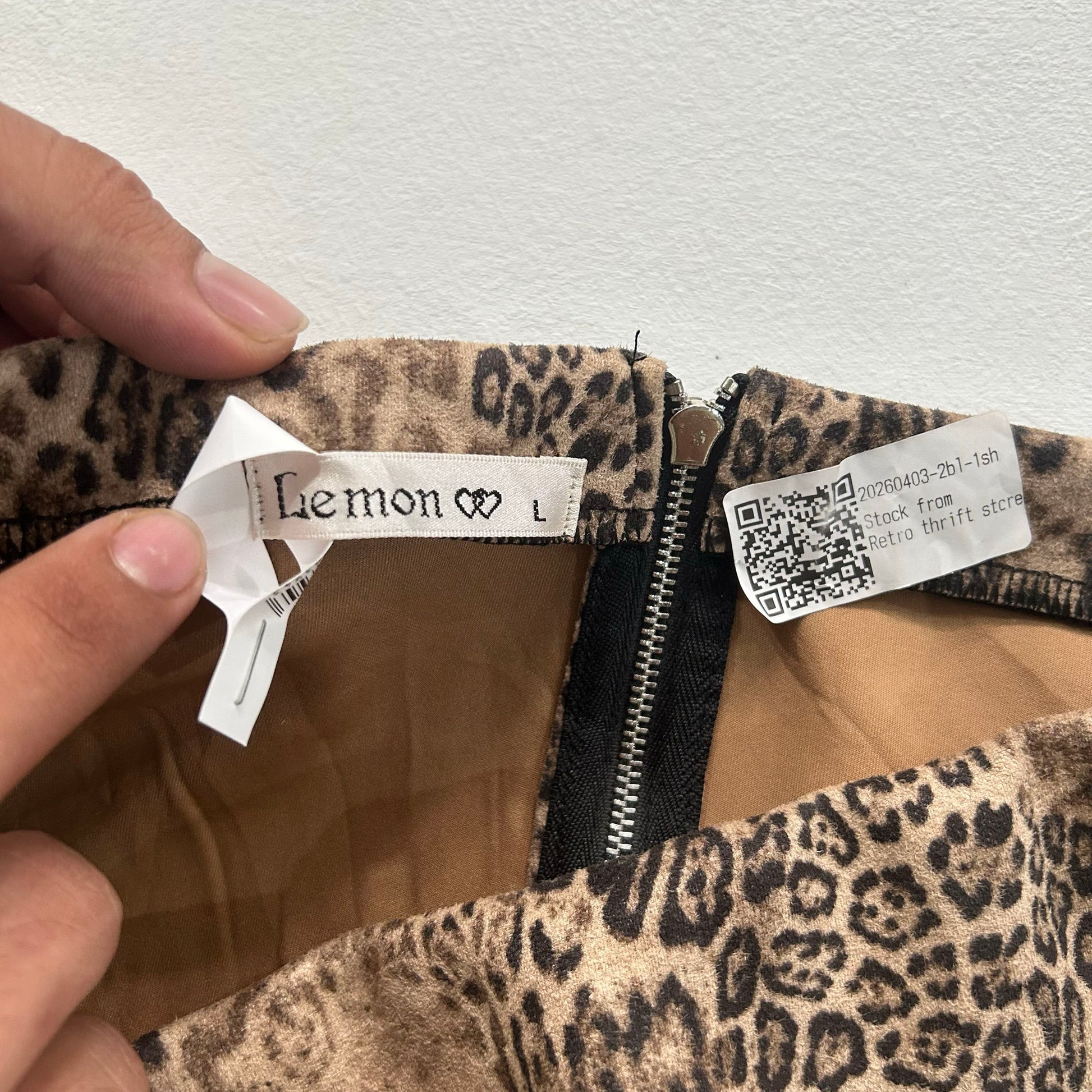 Y2K Animal Print Skirt