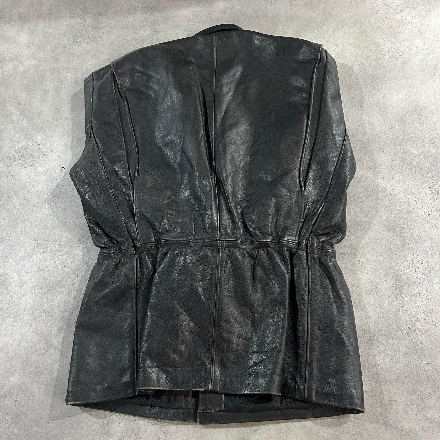 Vintage 70s-90s France Retro Mid-Length Leather Jackets