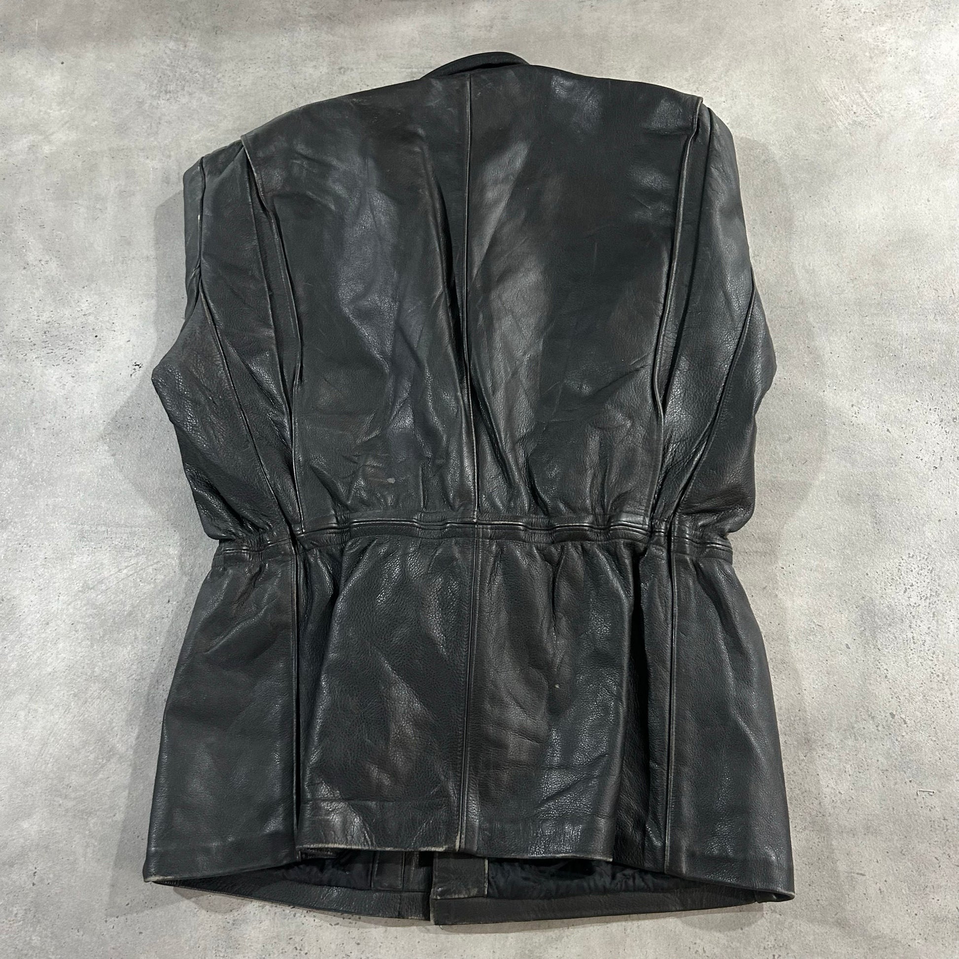 Vintage 70s-90s France Retro Mid-Length Leather Jackets