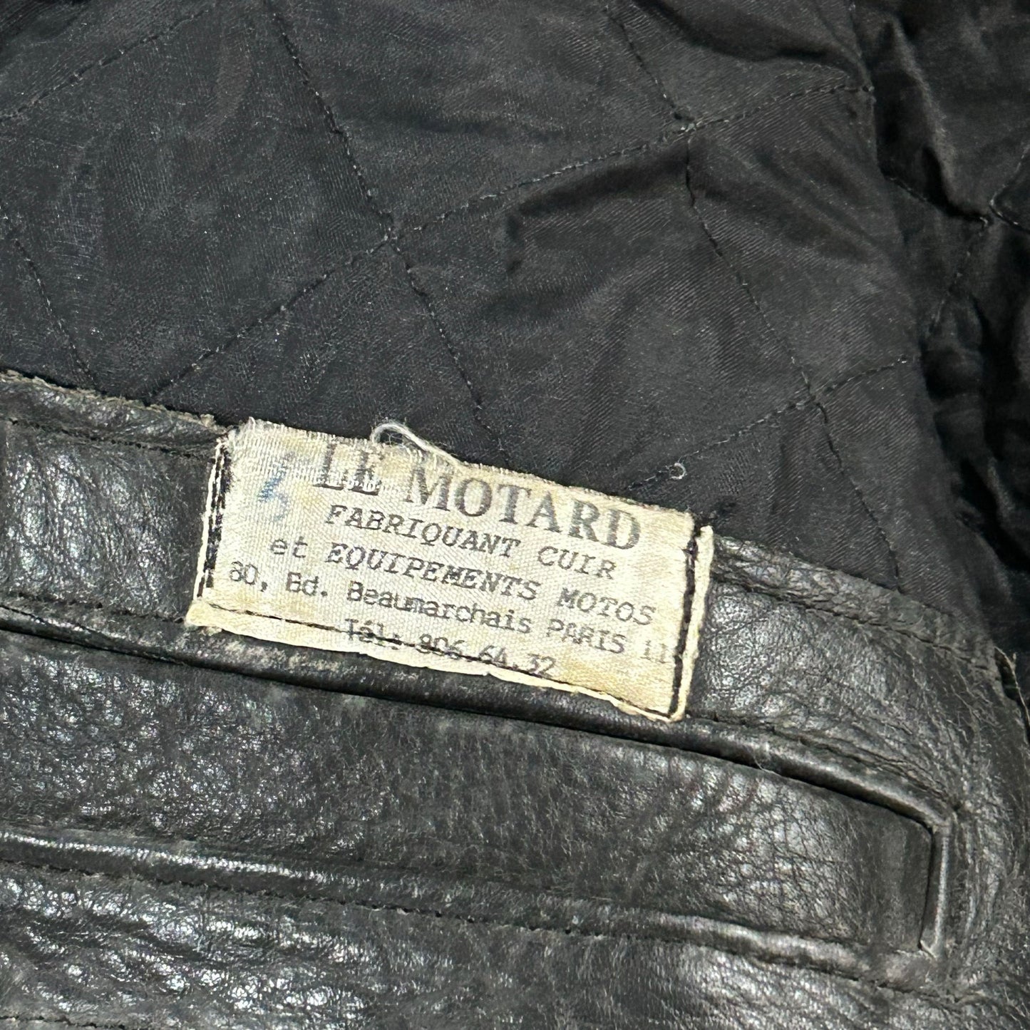 Vintage 70s-90s France Retro Mid-Length Leather Jackets