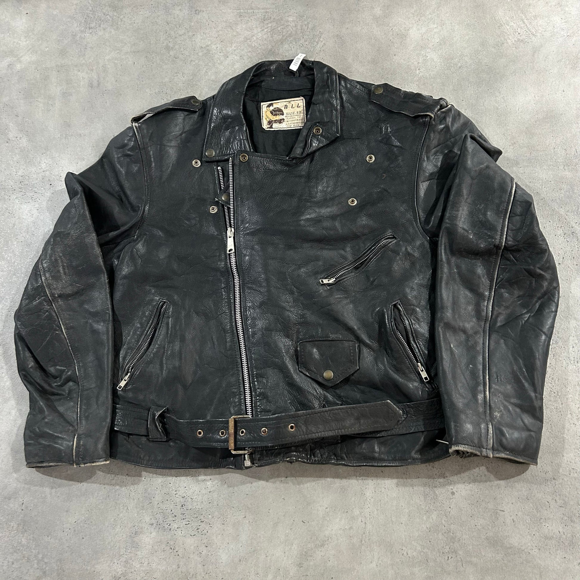 Vintage 70s-90s Retro Double Rider Leather Jackets