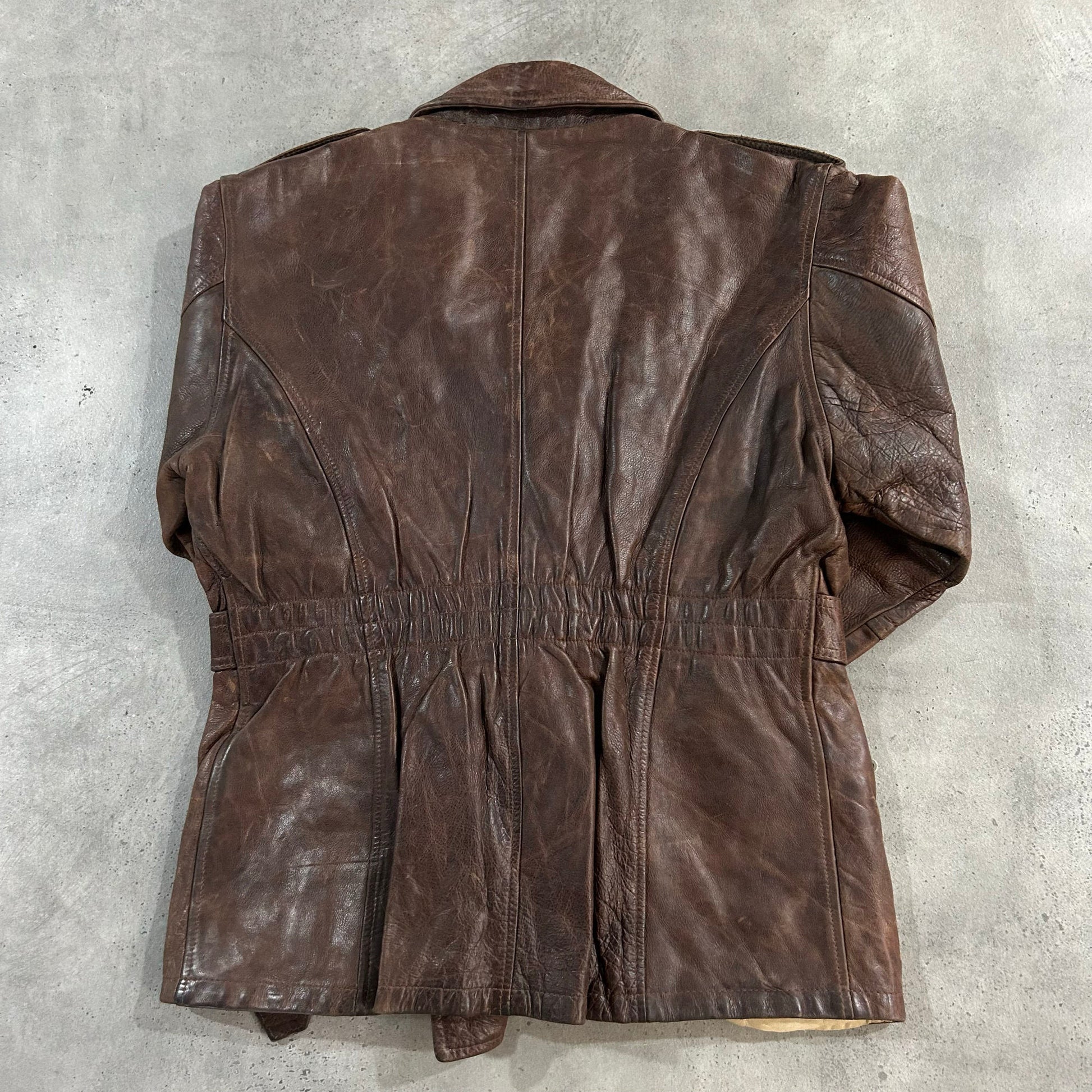 Vintage 70s-90s Italy Retro Mid-Length Leather Jackets