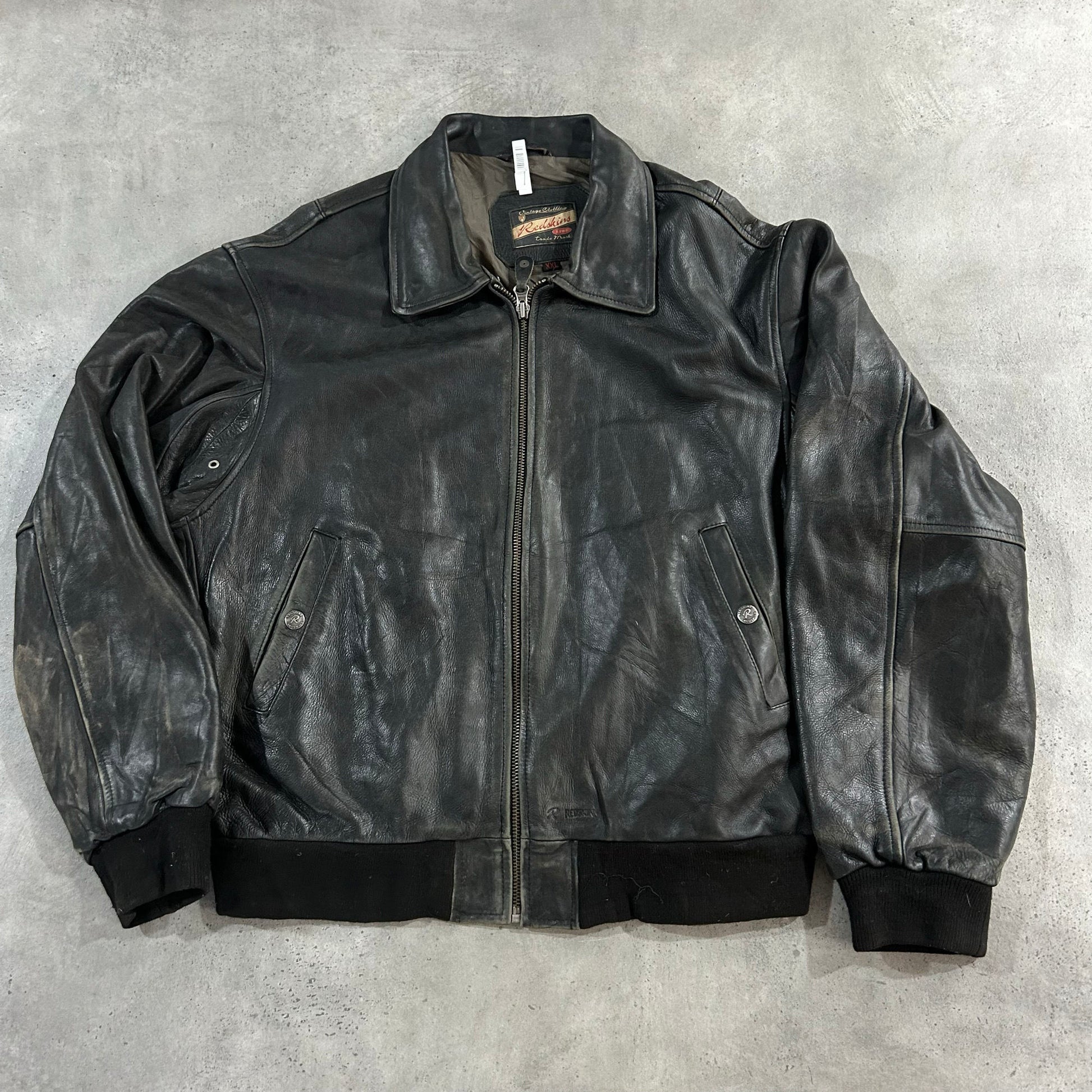 Vintage France Redskins Retro Flight Leather Jackets