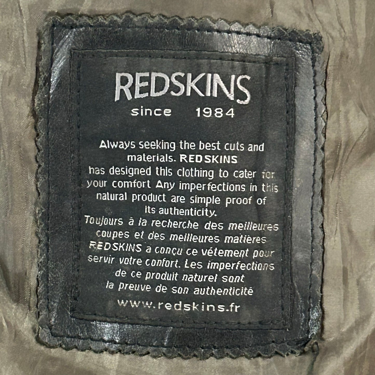Vintage France Redskins Retro Flight Leather Jackets