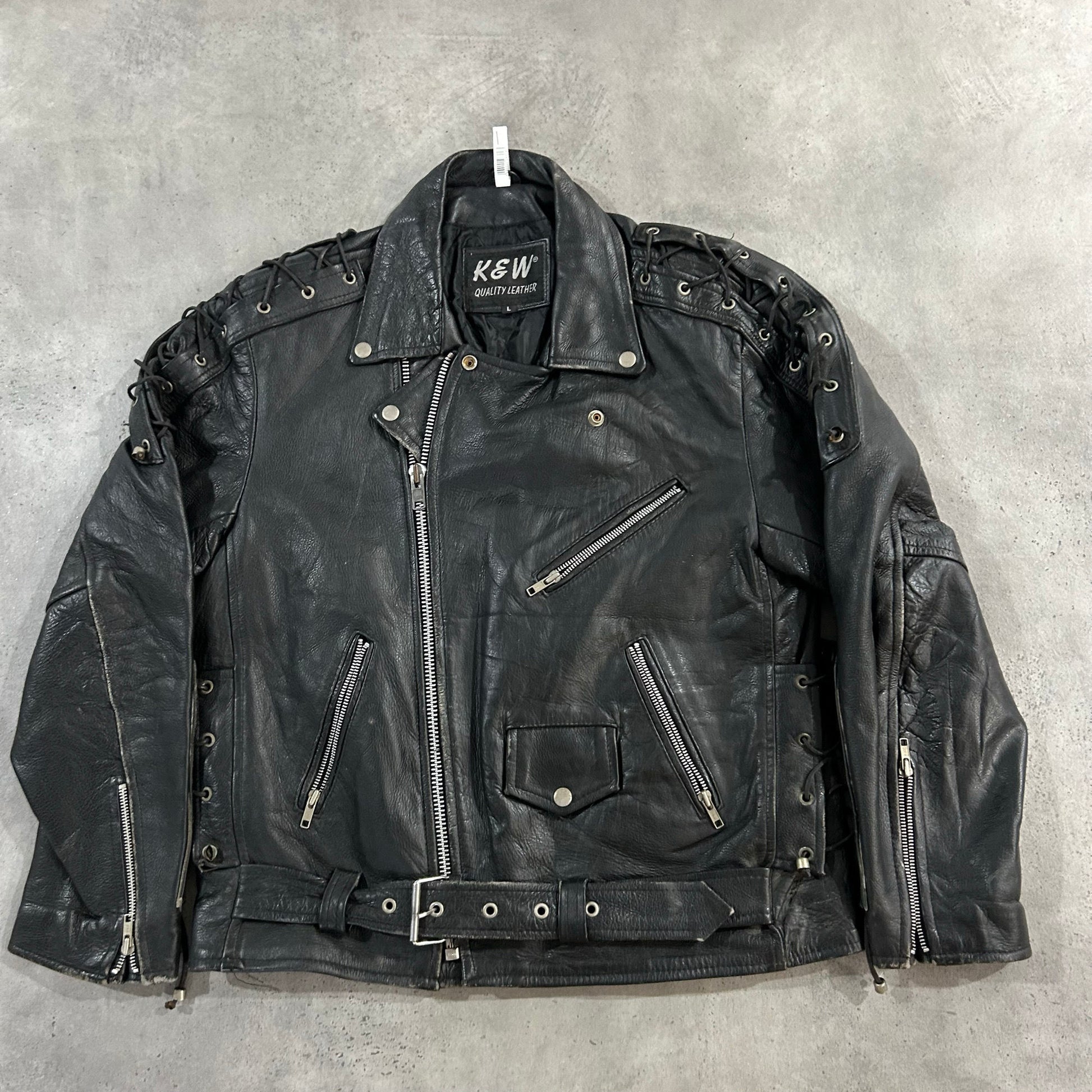 Vintage 70s-90s Retro Double Rider Leather Jackets