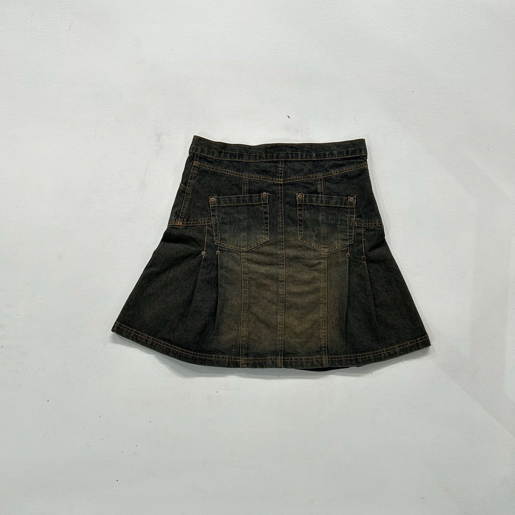Y2K Flared Denim Skirt