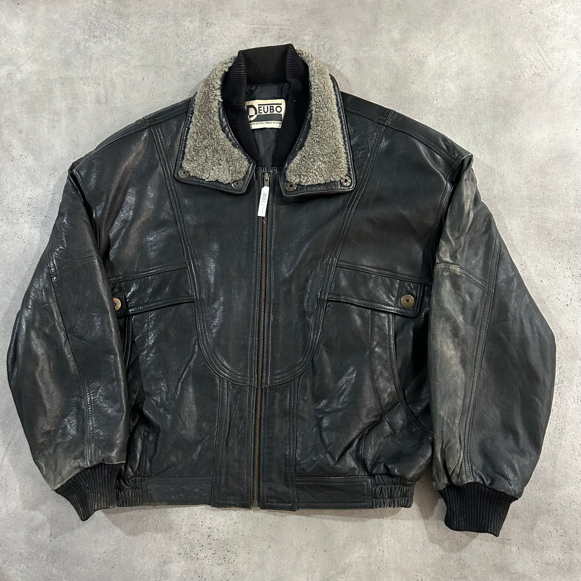 Vintage 70s-90s Spain Retro Flight Leather Jackets