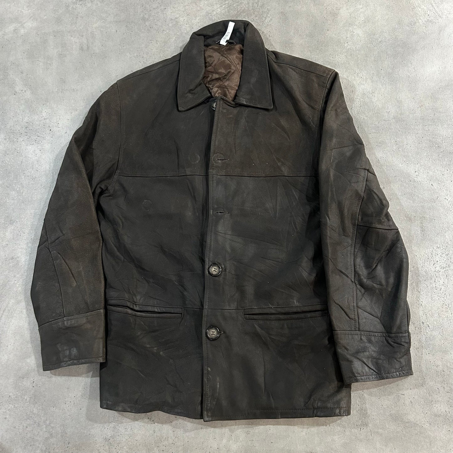 Vintage Retro Mid-Length Leather Jackets