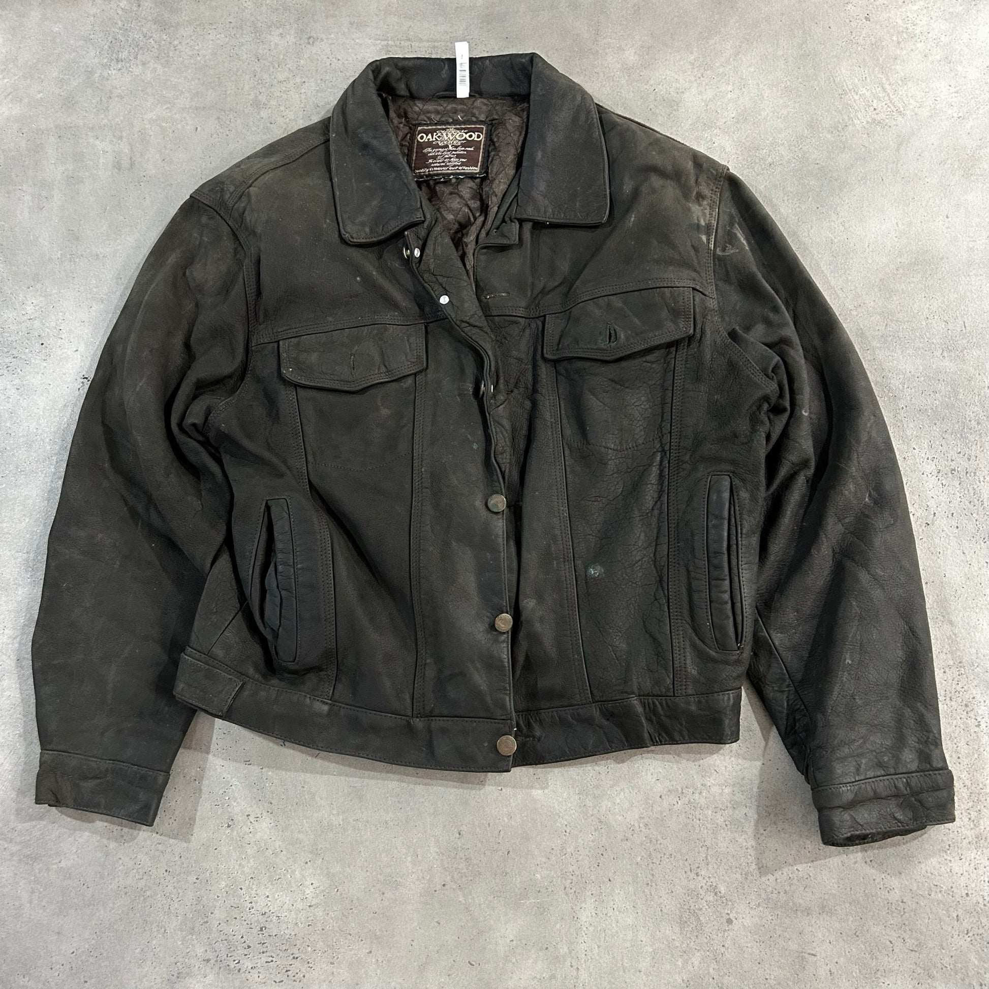 Vintage 70s-90s Oakwood Retro Leather Jackets