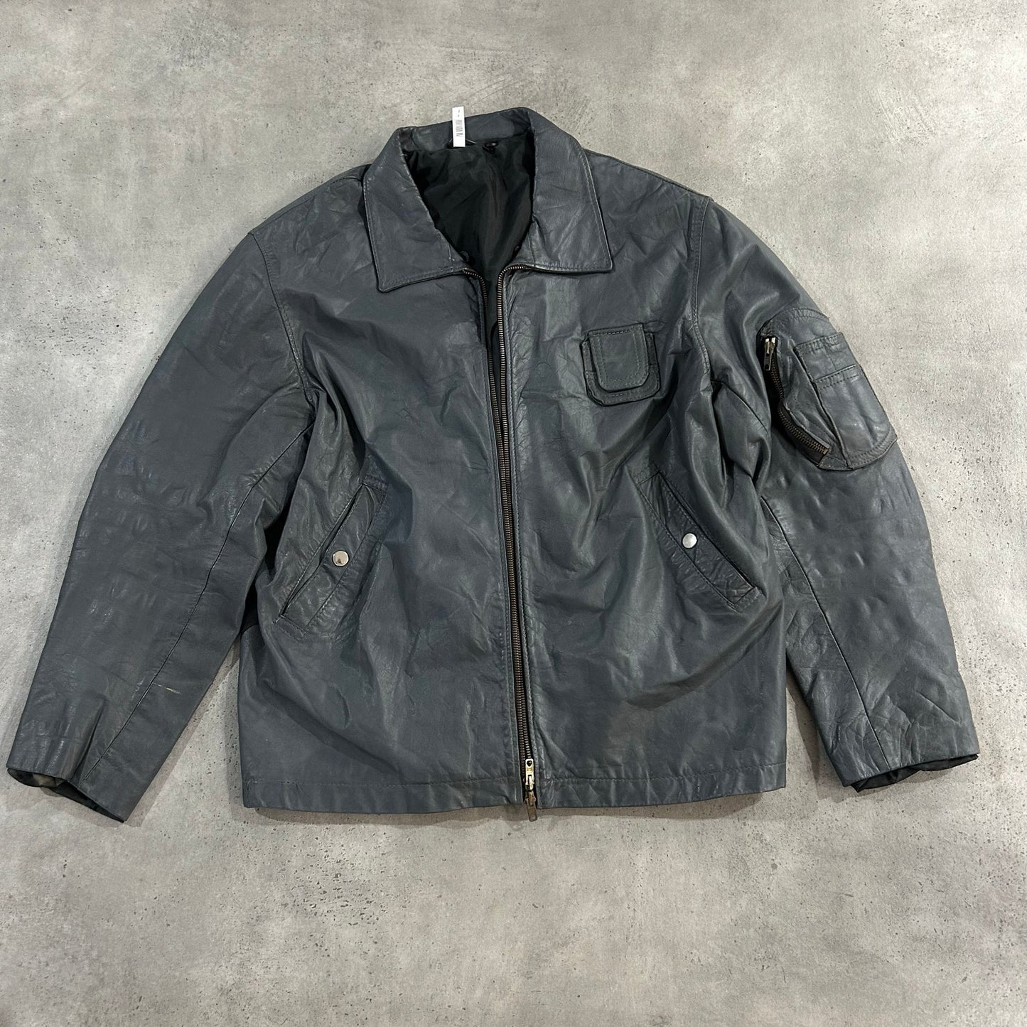 Vintage 70s-90s France Military Flight Leather Jackets