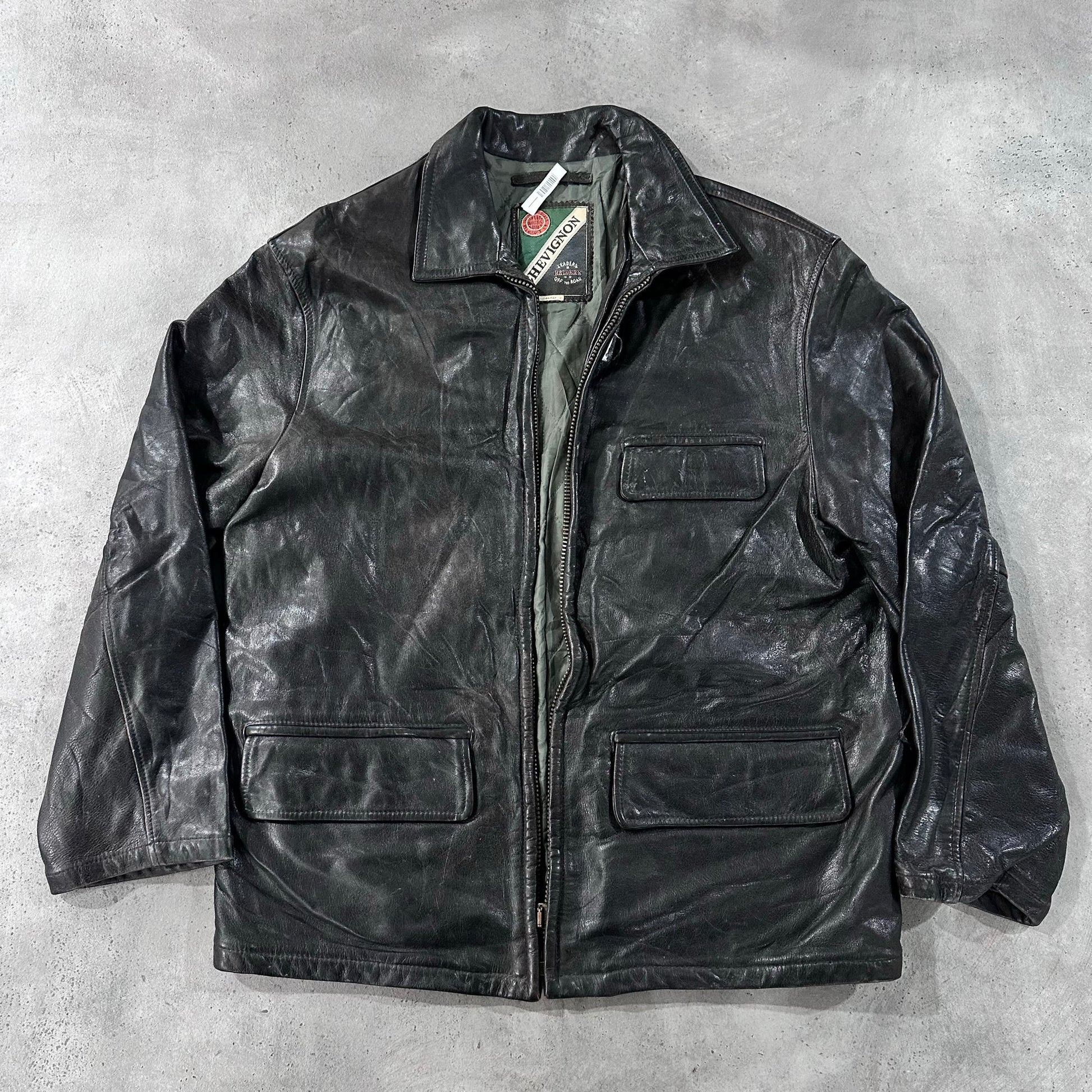 Vintage 70s-90s France Chevignon Retro Leather Jackets