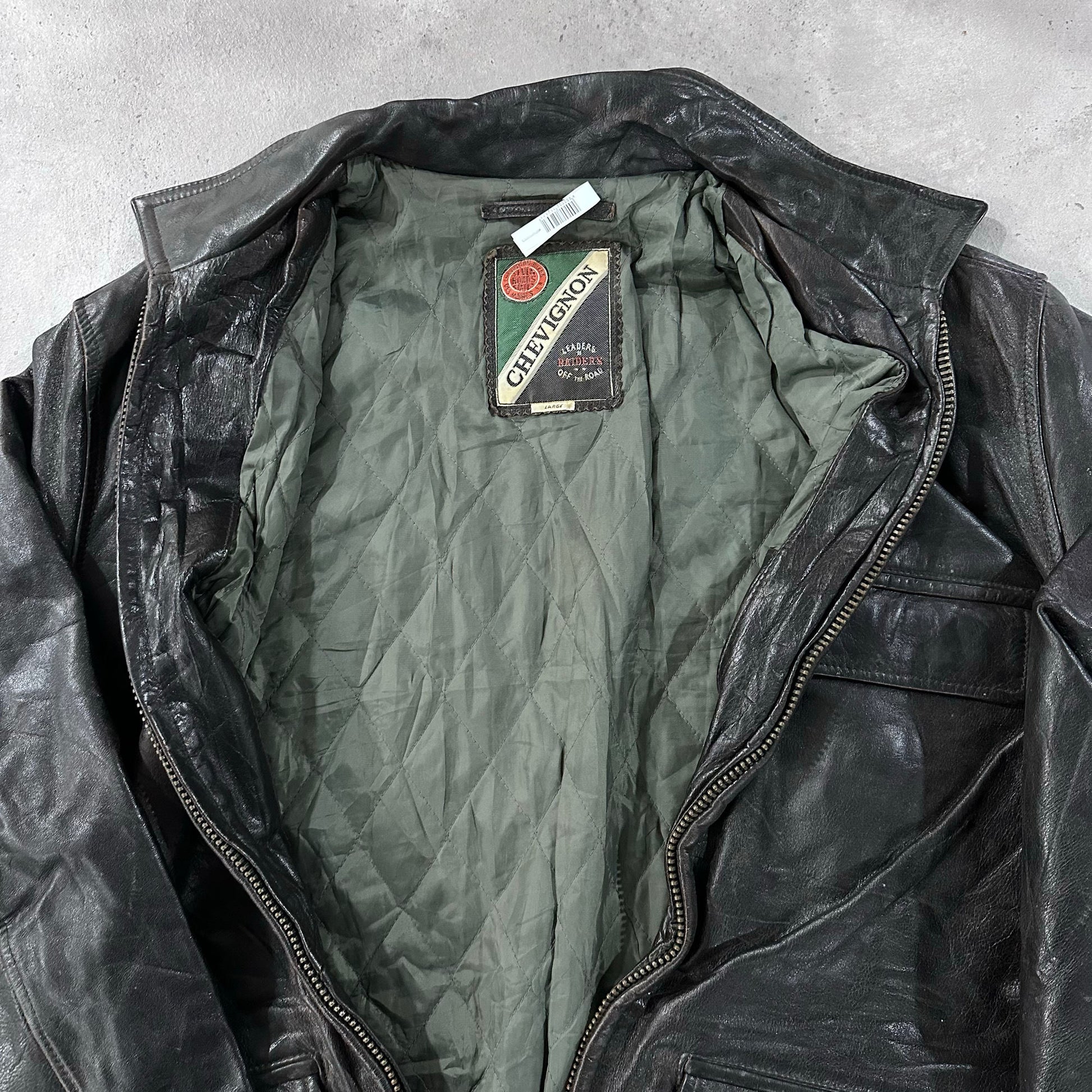 Vintage 70s-90s France Chevignon Retro Leather Jackets