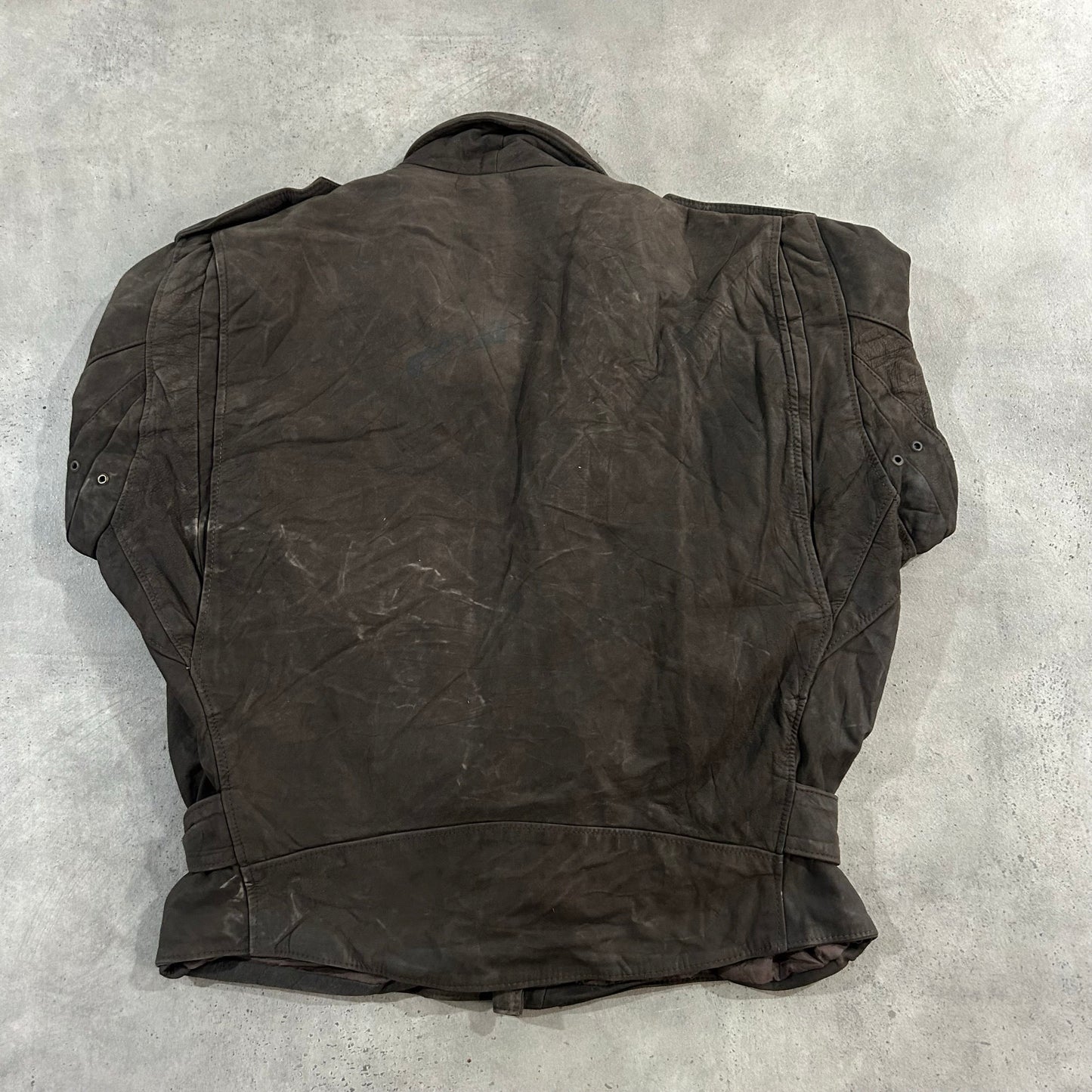 Vintage 70s-90s Italy Double Rider Leather Jackets