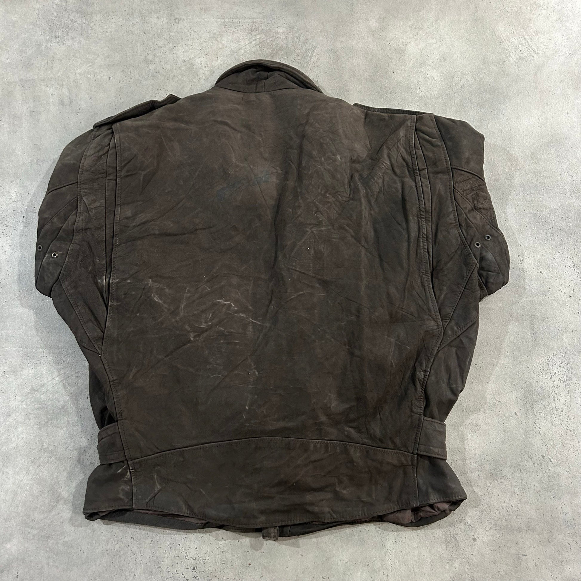 Vintage 70s-90s Italy Double Rider Leather Jackets
