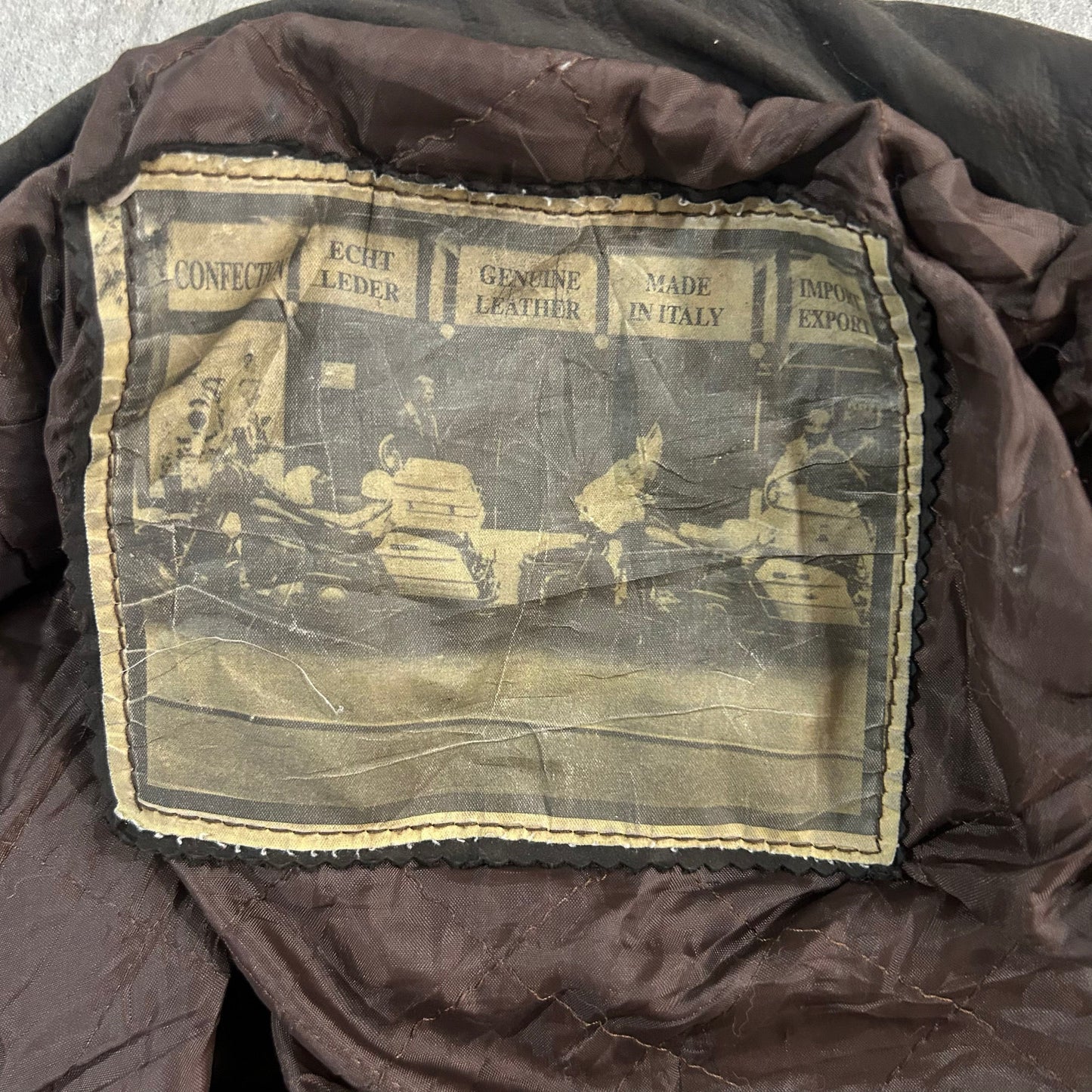 Vintage 70s-90s Italy Double Rider Leather Jackets