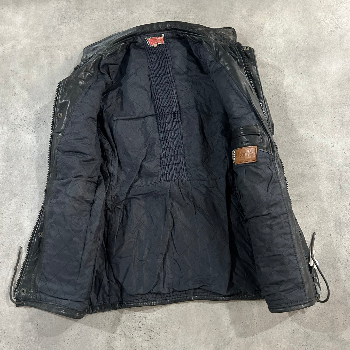 Vintage 70s-90s France Military Mid-Length Leather Jackets