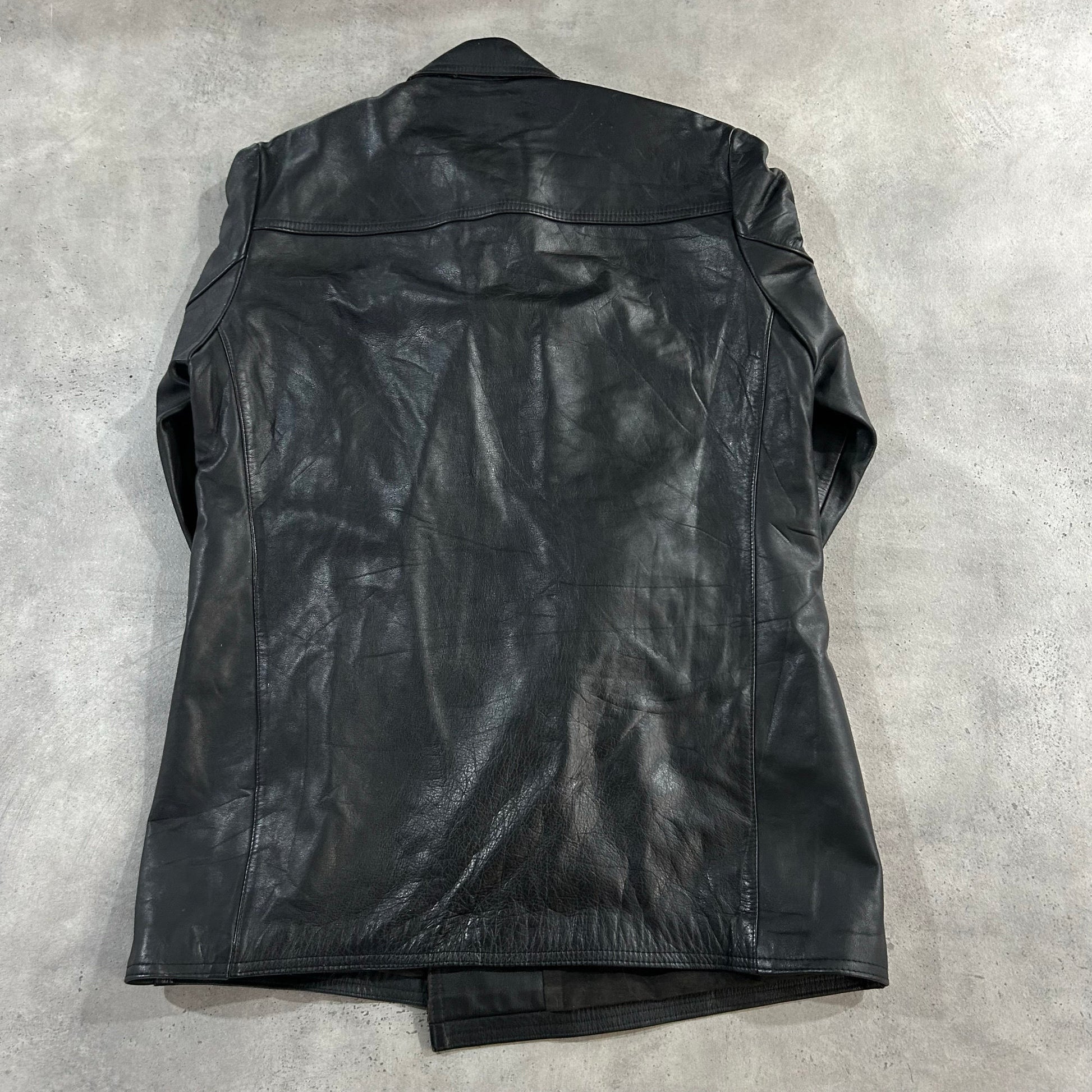 Vintage 70s-90s East Germany Military Mid-Length Leather Jackets