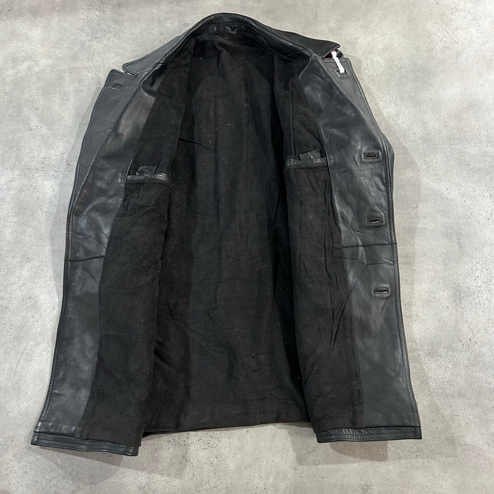 Vintage 70s-90s East Germany Military Mid-Length Leather Jackets