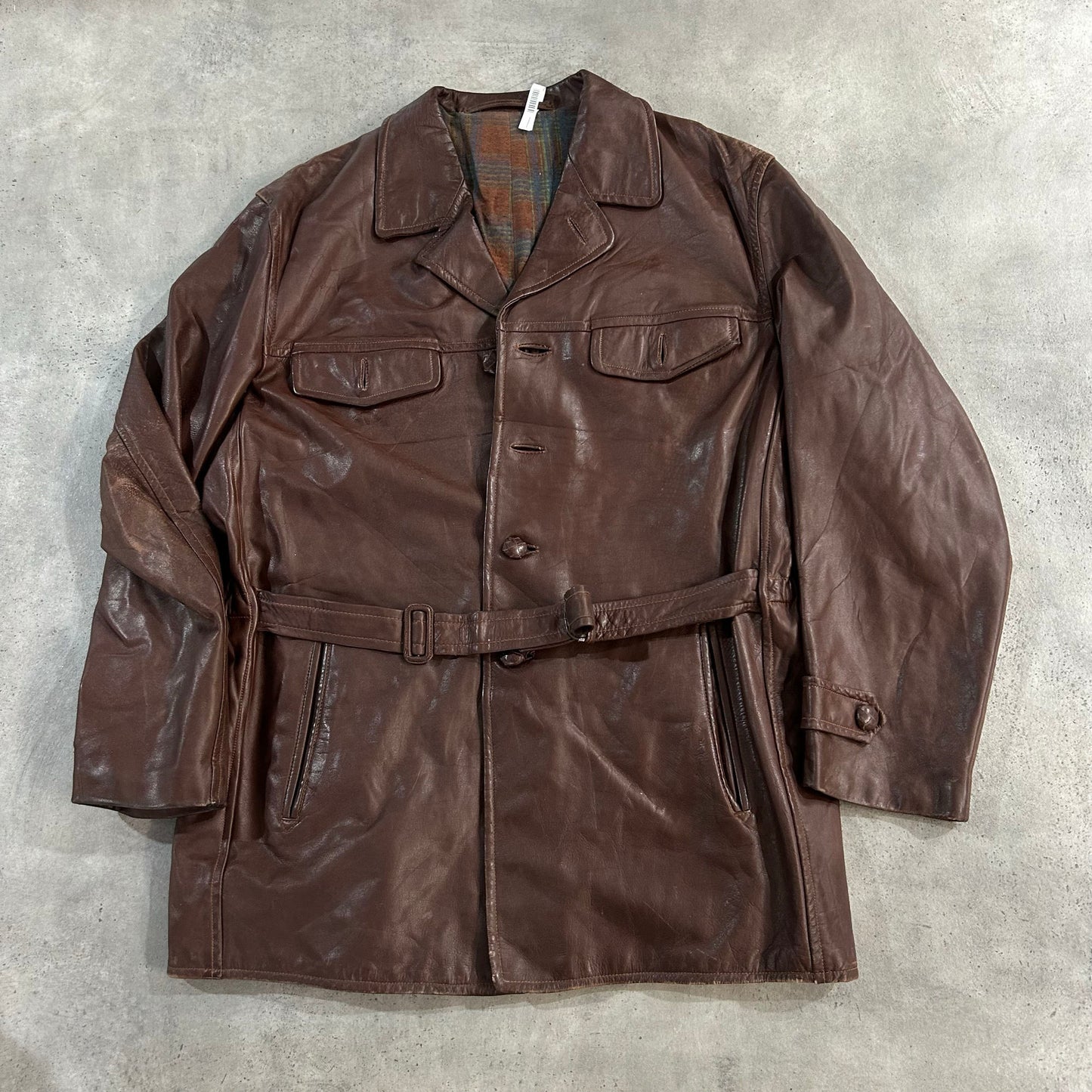 Vintage 50s-60s Finland Mid-Length Leather Jackets
