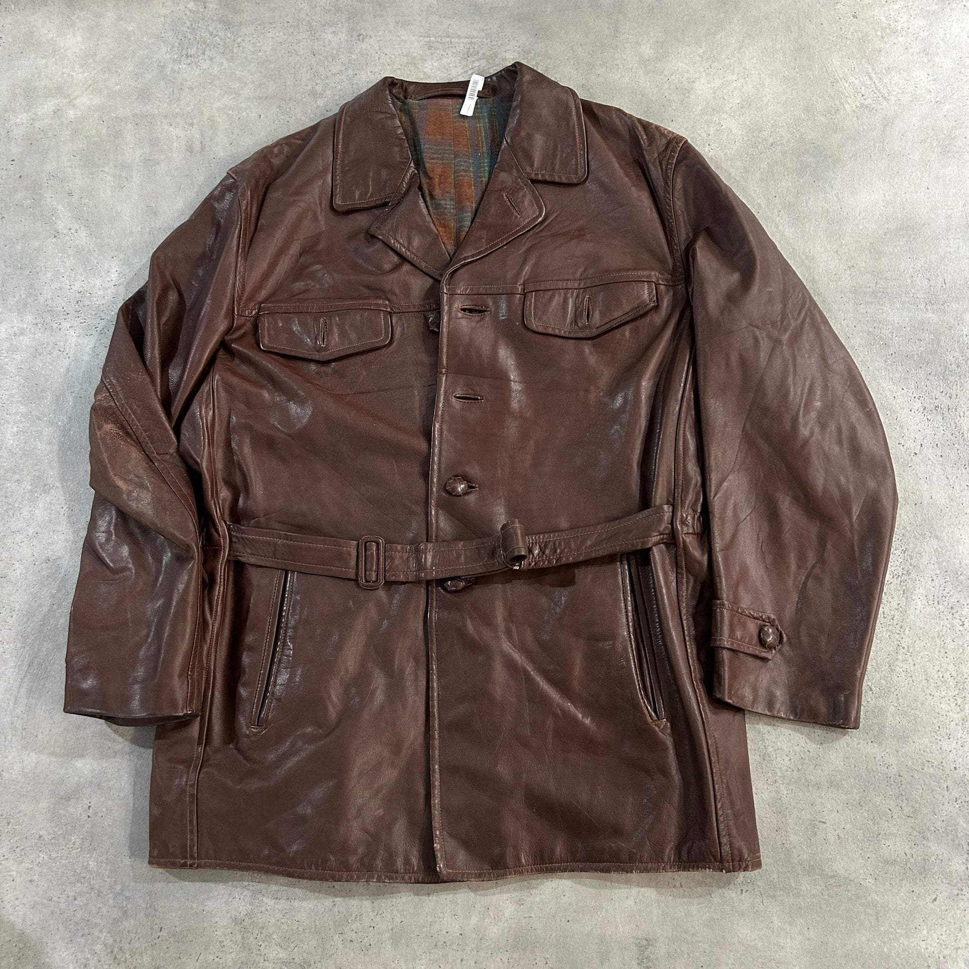 Vintage 50s-60s Finland Mid-Length Leather Jackets