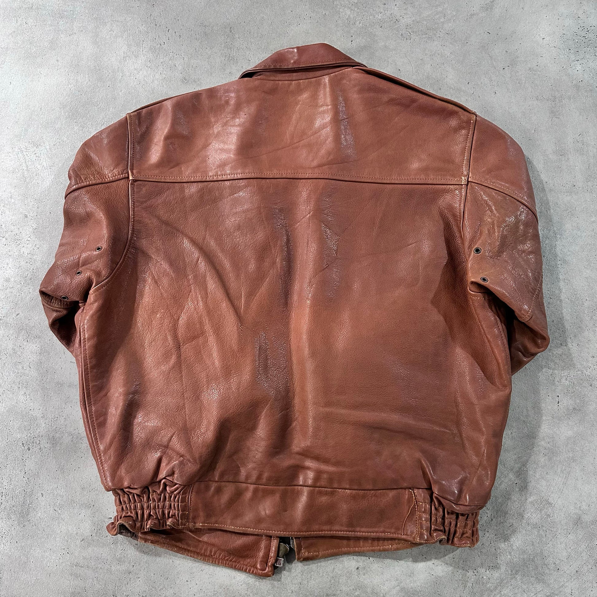 Vintage 70s-90s France Chevignon Retro Flight Leather Jackets