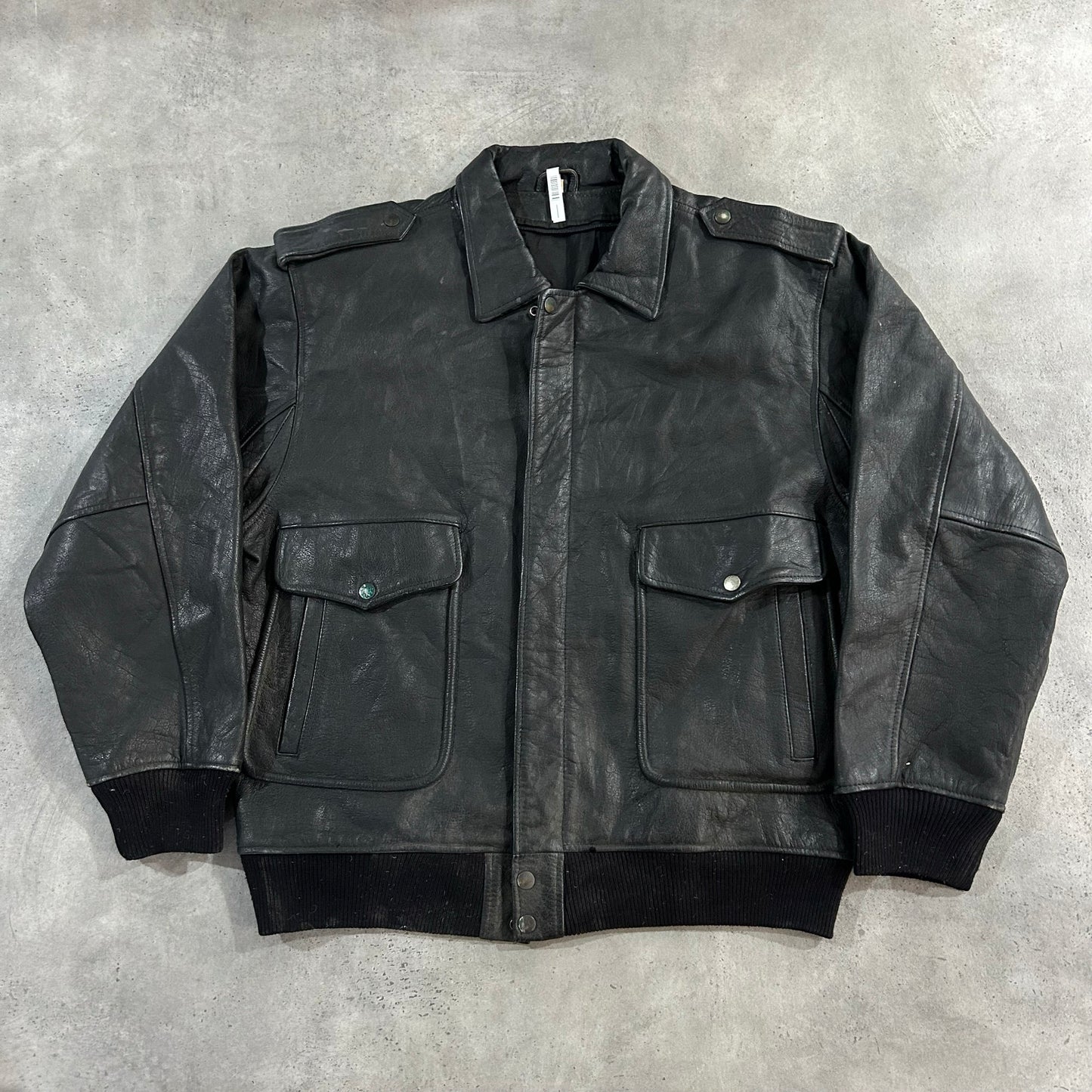 Vintage 70s-90s France Military Flight Leather Jackets