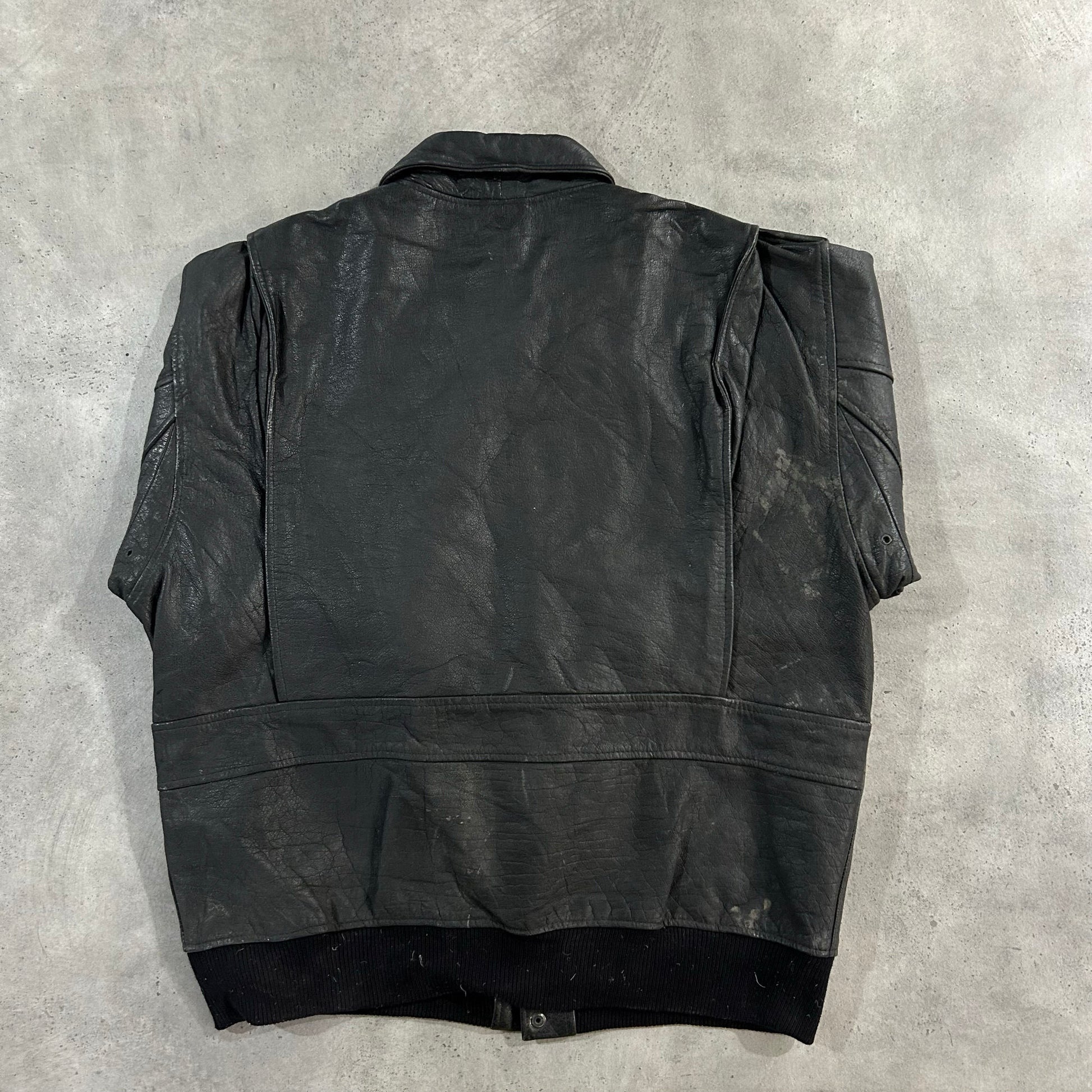 Vintage 70s-90s France Military Flight Leather Jackets