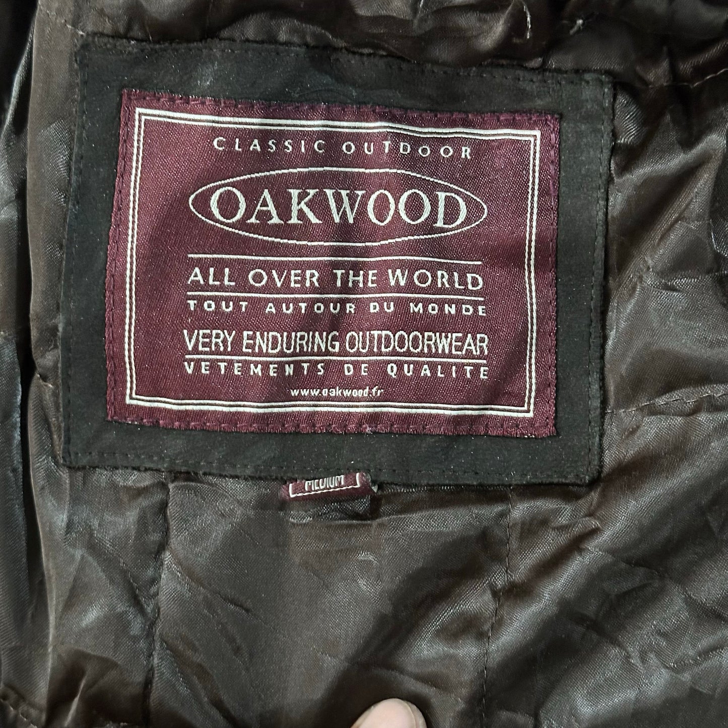 Vintage Oakwood Retro Mid-Length Leather Jackets