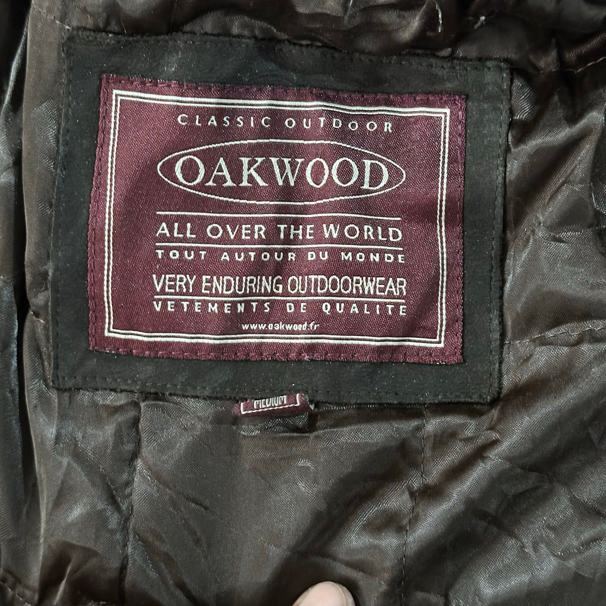 Vintage Oakwood Retro Mid-Length Leather Jackets