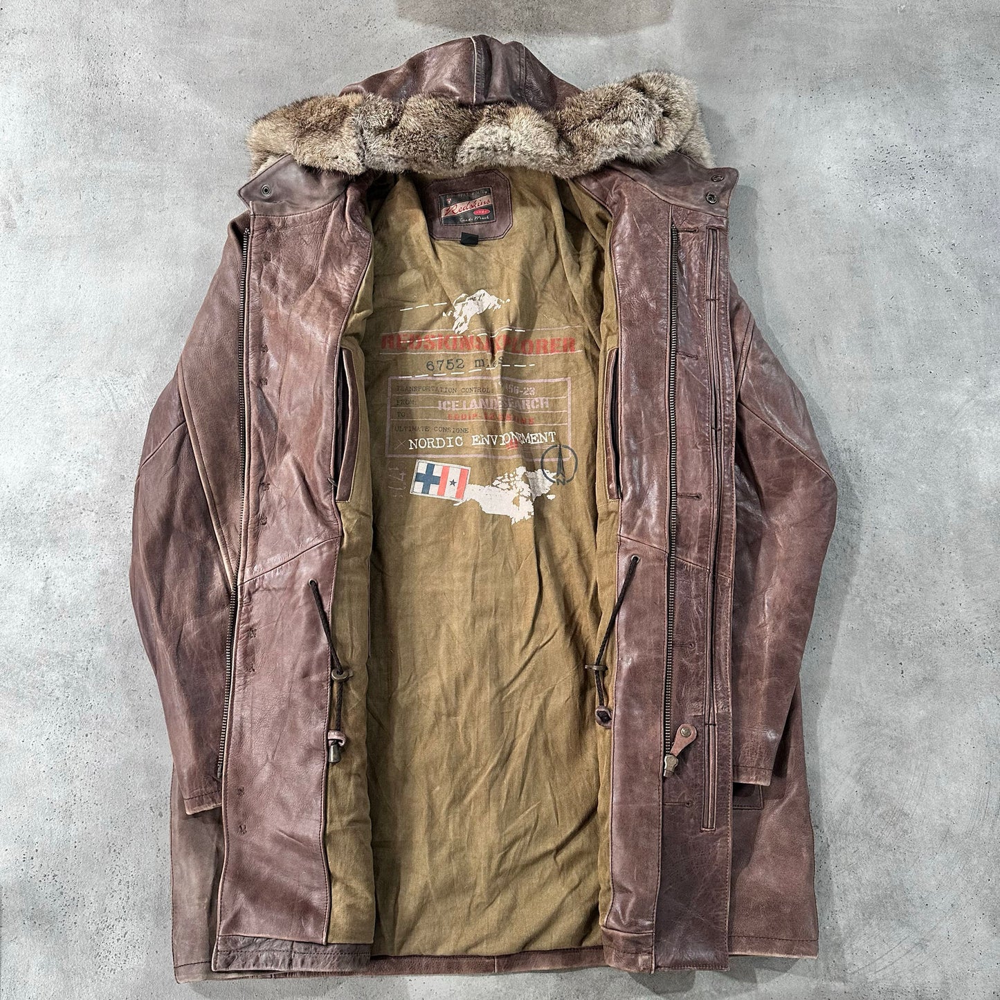 Vintage 70s-90s Redskins Retro Mid-Length Leather Jackets