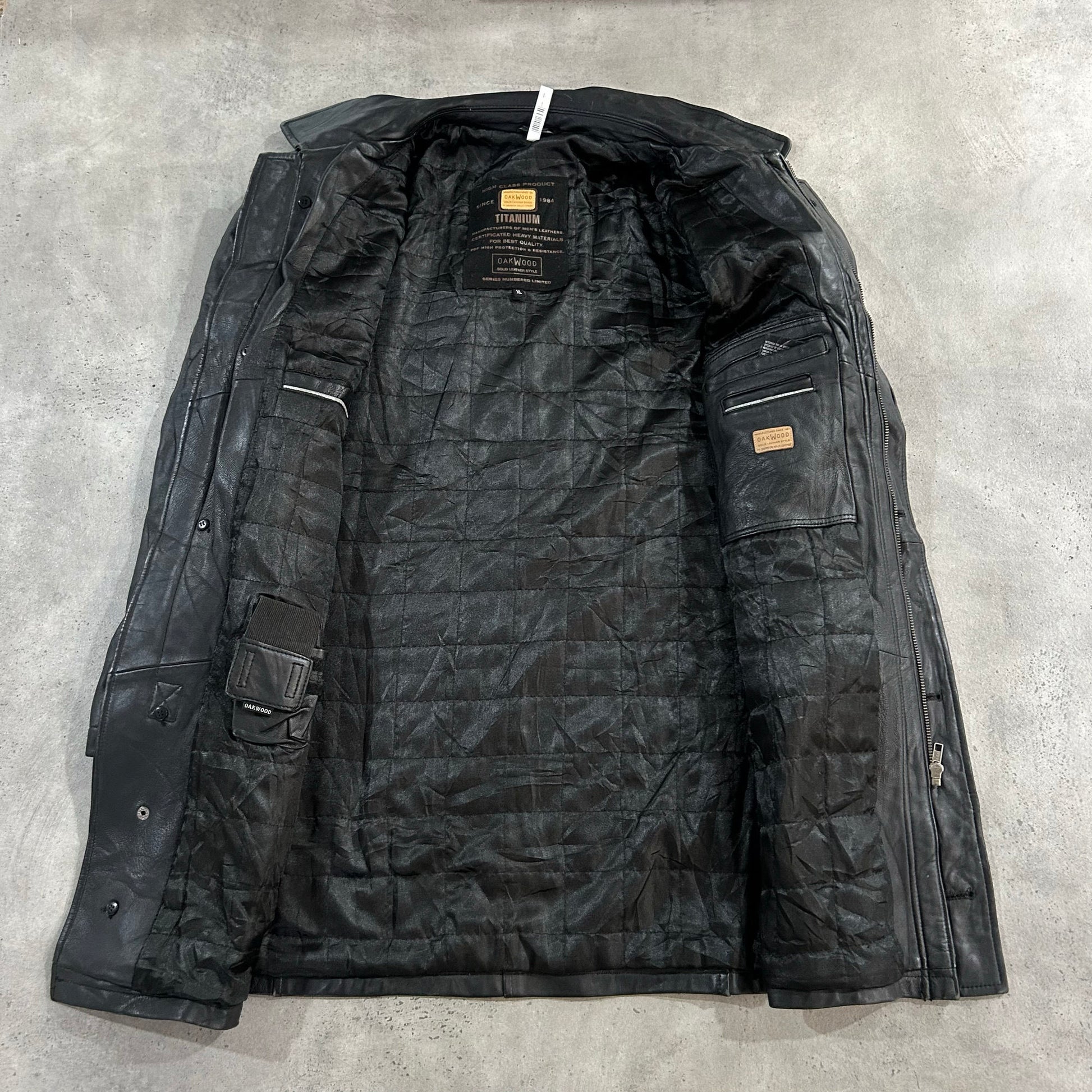 Vintage 70s-90s Oakwood Retro Mid-Length Leather Jackets