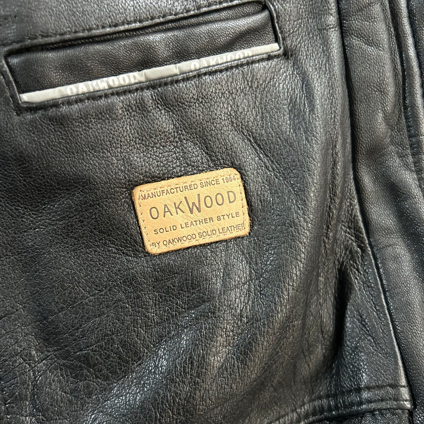 Vintage 70s-90s Oakwood Retro Mid-Length Leather Jackets
