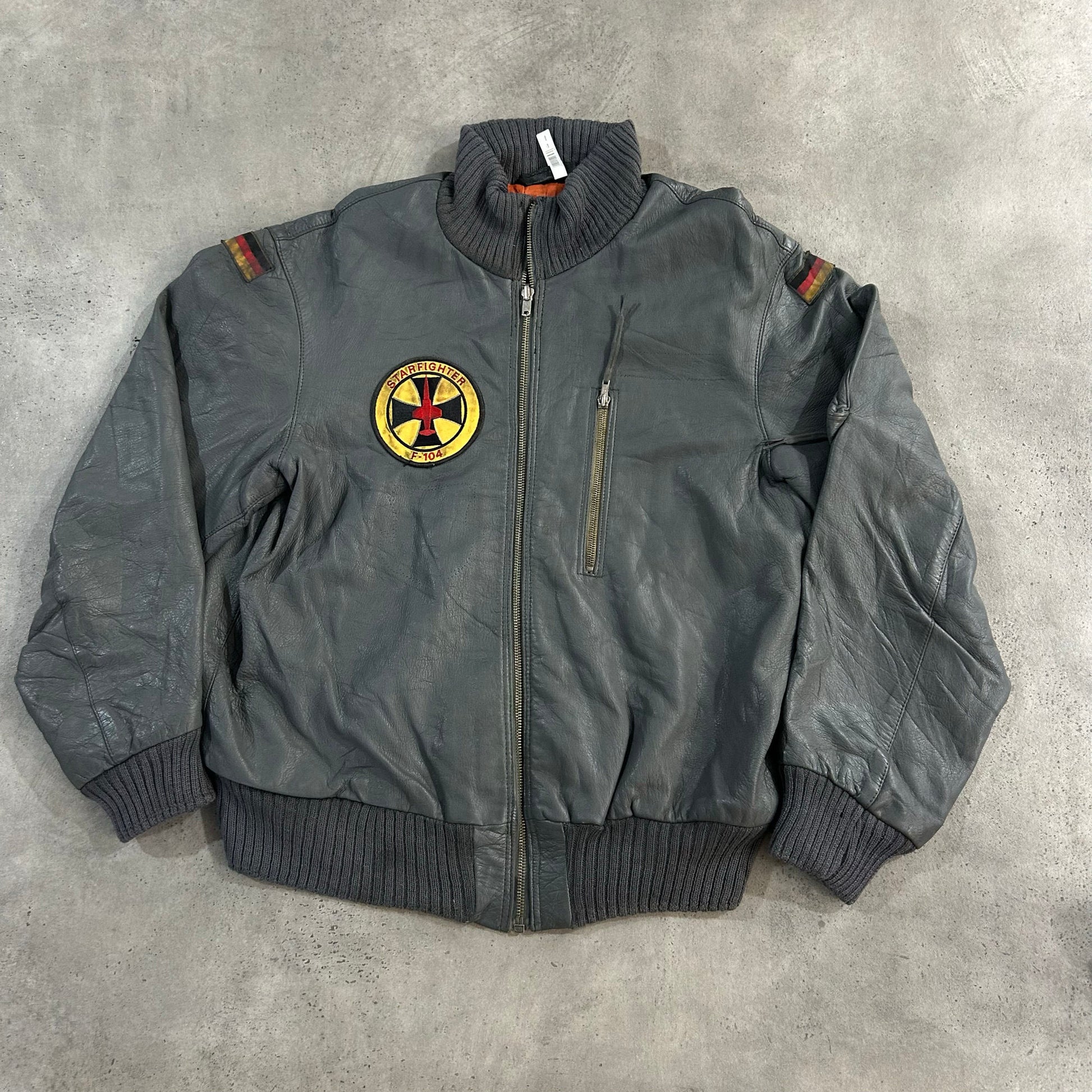 Vintage 70s-90s West Germany Military Flight Leather Jackets