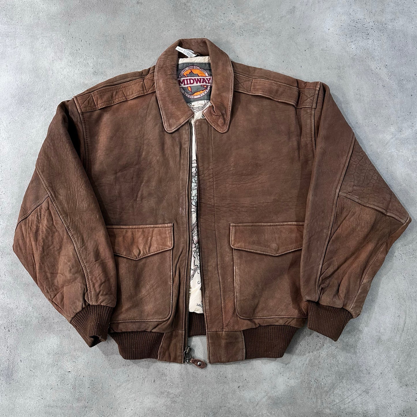 Vintage 70s-90s South Korea Military A-2 Leather Jackets