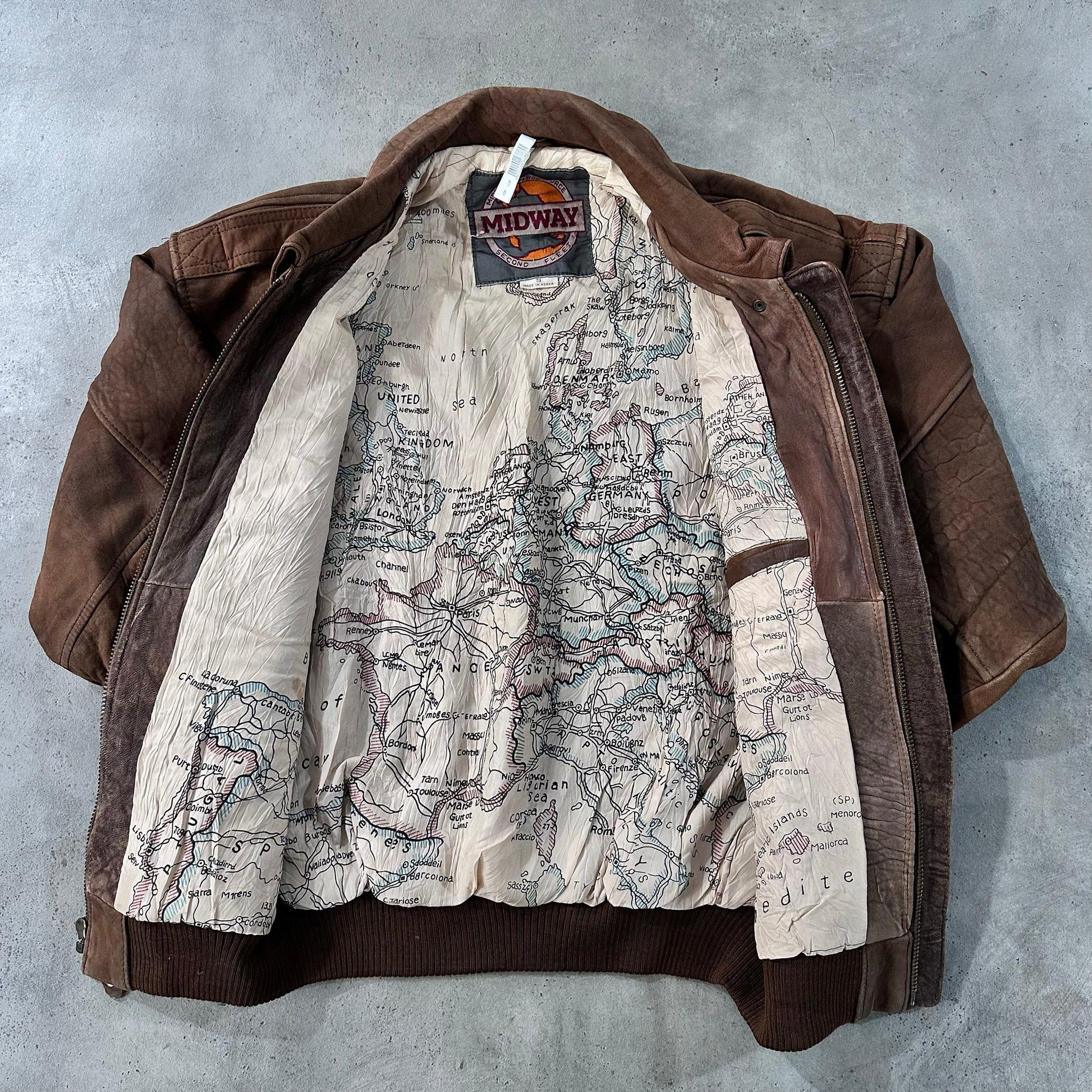 Vintage 70s-90s South Korea Military A-2 Leather Jackets