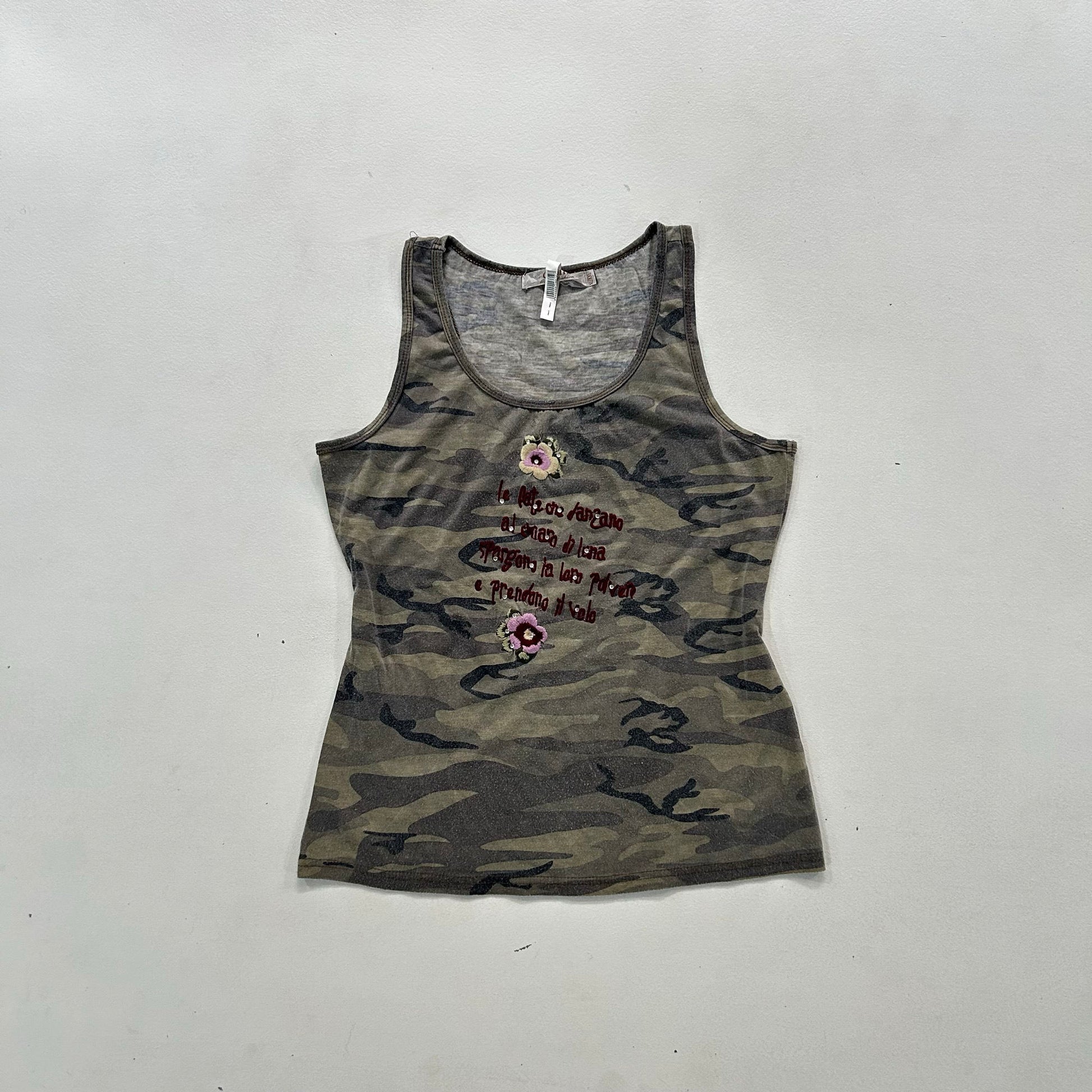 Y2K Printed Rhinestone Tank/Cami