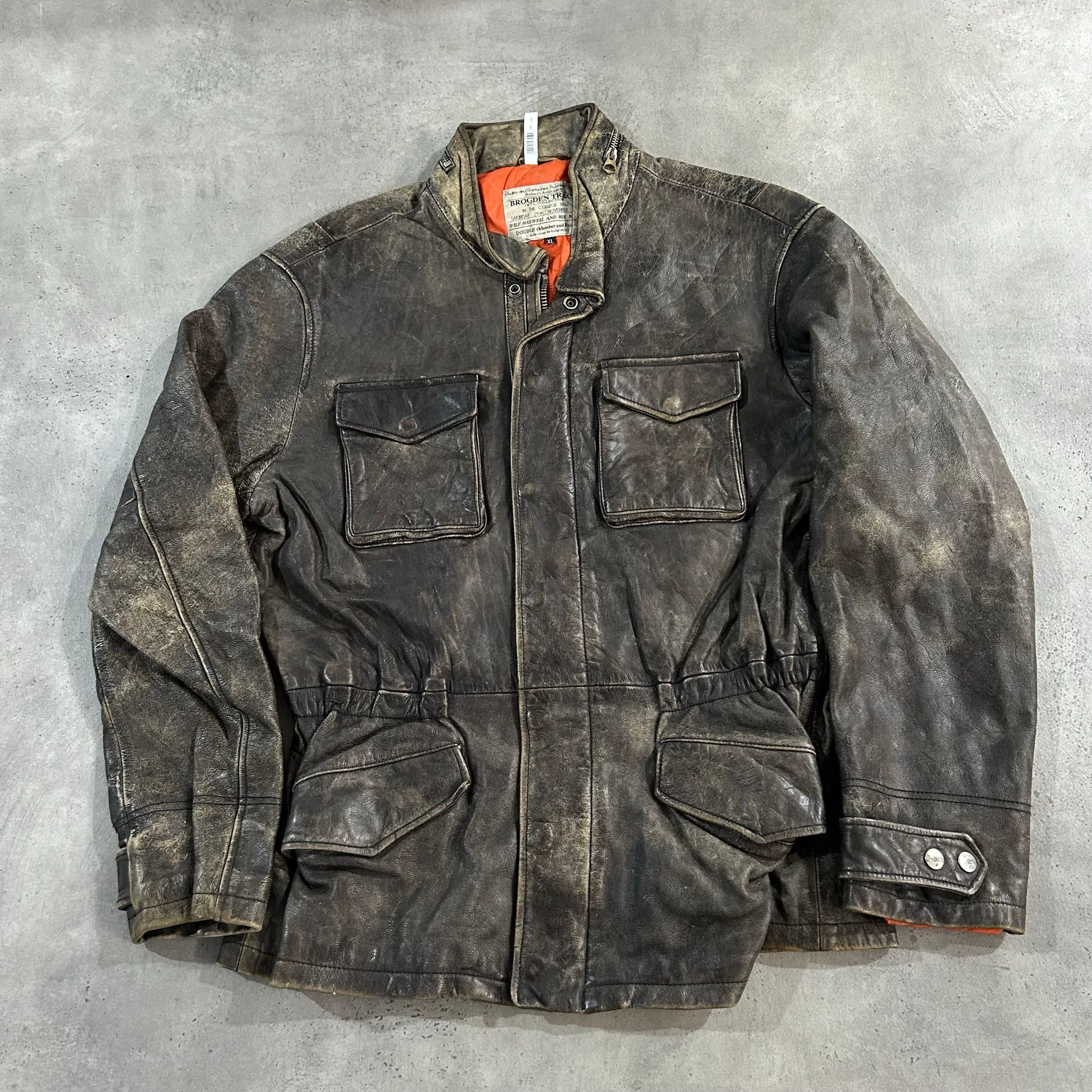 Vintage Italy Retro Leather Jackets