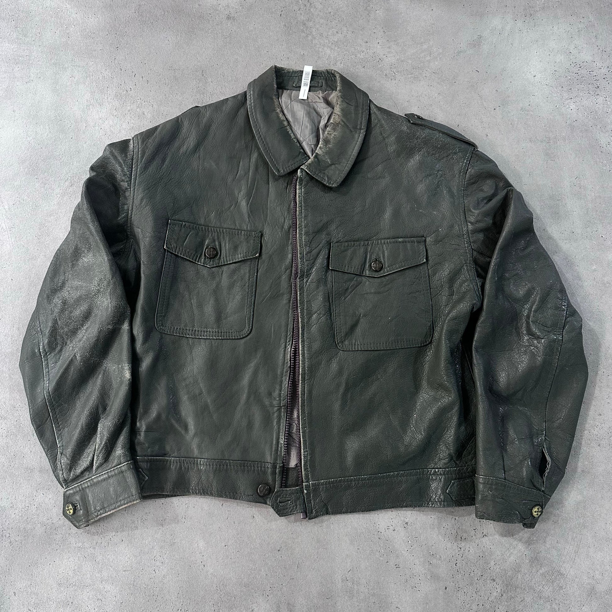 Vintage 70s-90s Germany Military Leather Jackets