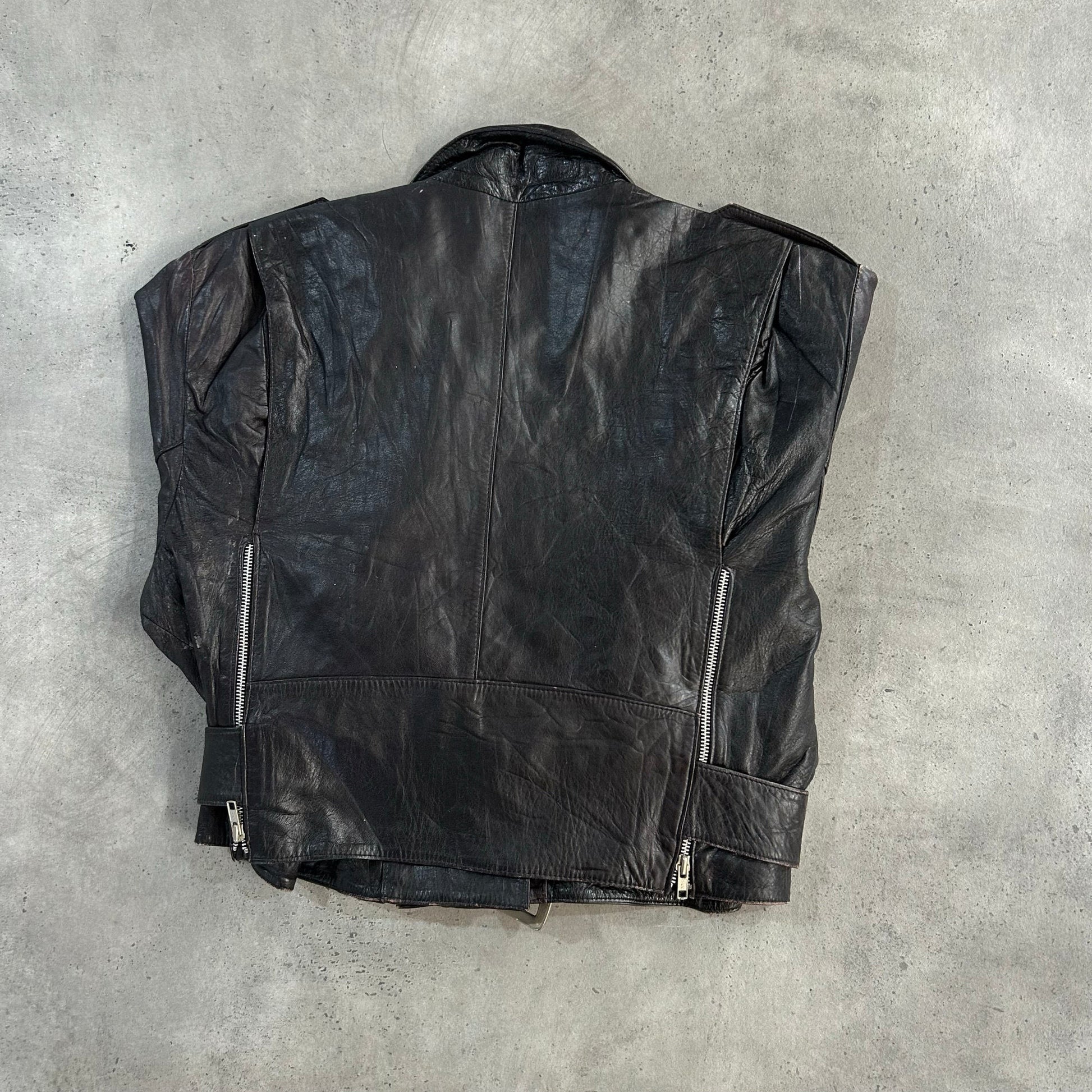 Vintage 70s-90s Spain Double Rider Leather Jackets