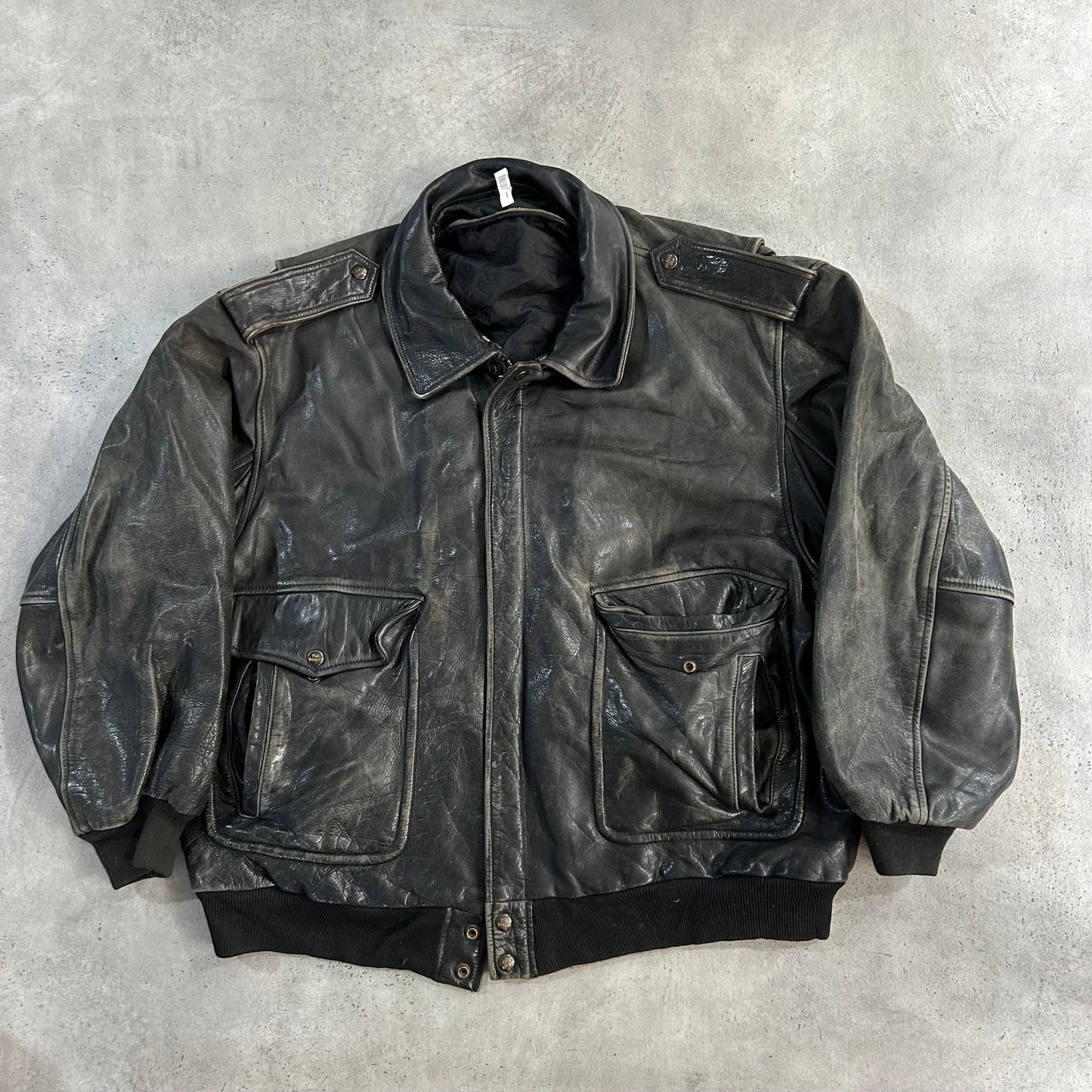 Vintage 70s-90s France Military A-2 Leather Jackets