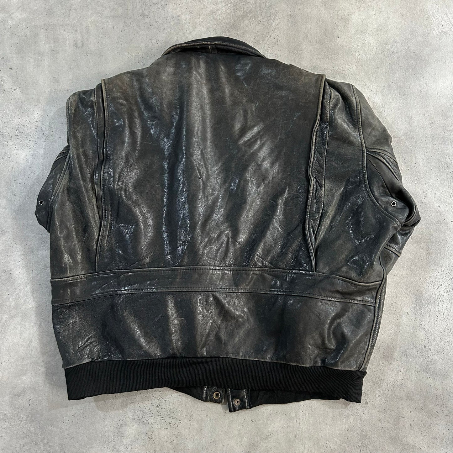 Vintage 70s-90s France Military A-2 Leather Jackets