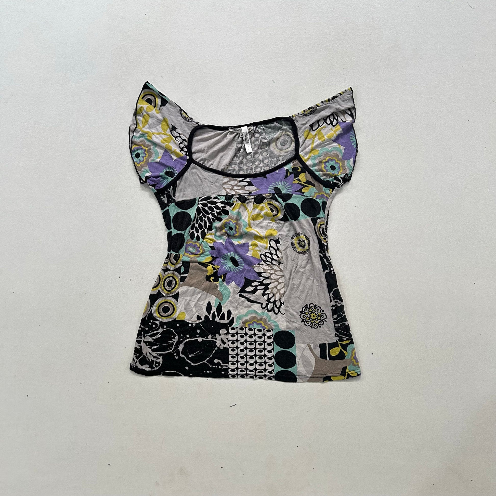 Y2K Printed Fiorella di Verdi Blouse