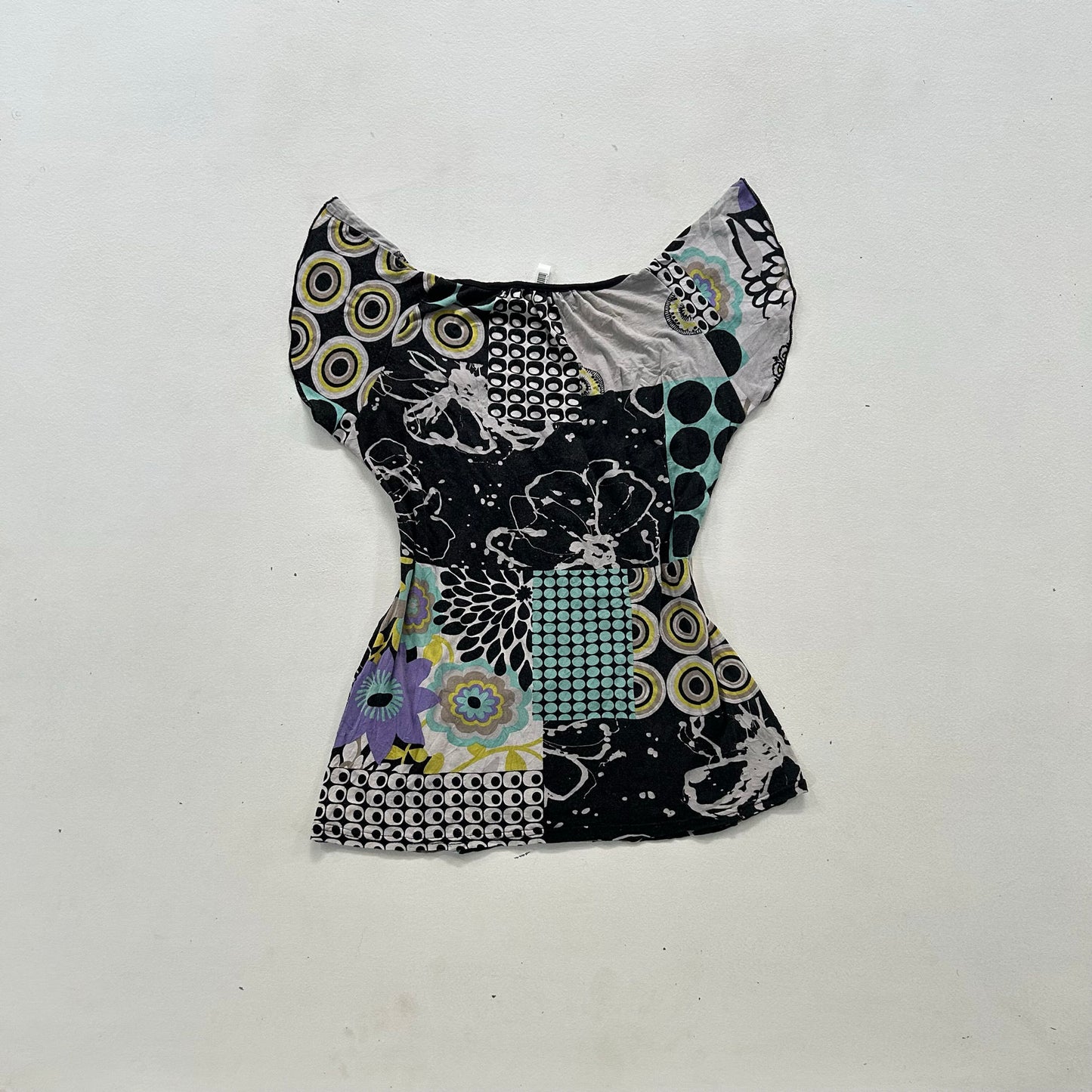 Y2K Printed Fiorella di Verdi Blouse