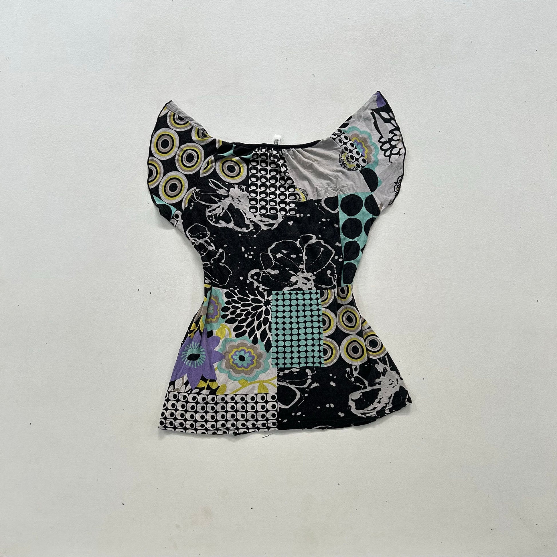Y2K Printed Fiorella di Verdi Blouse