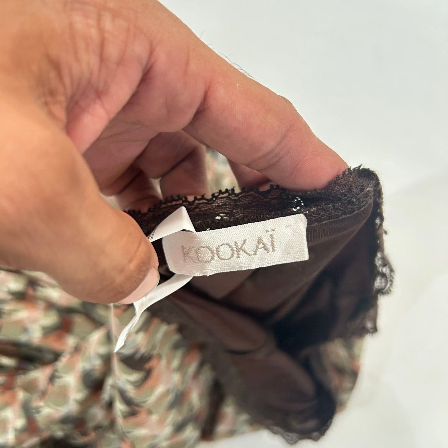 Y2K Mesh Printed Flared KOOKAÏ Skirt